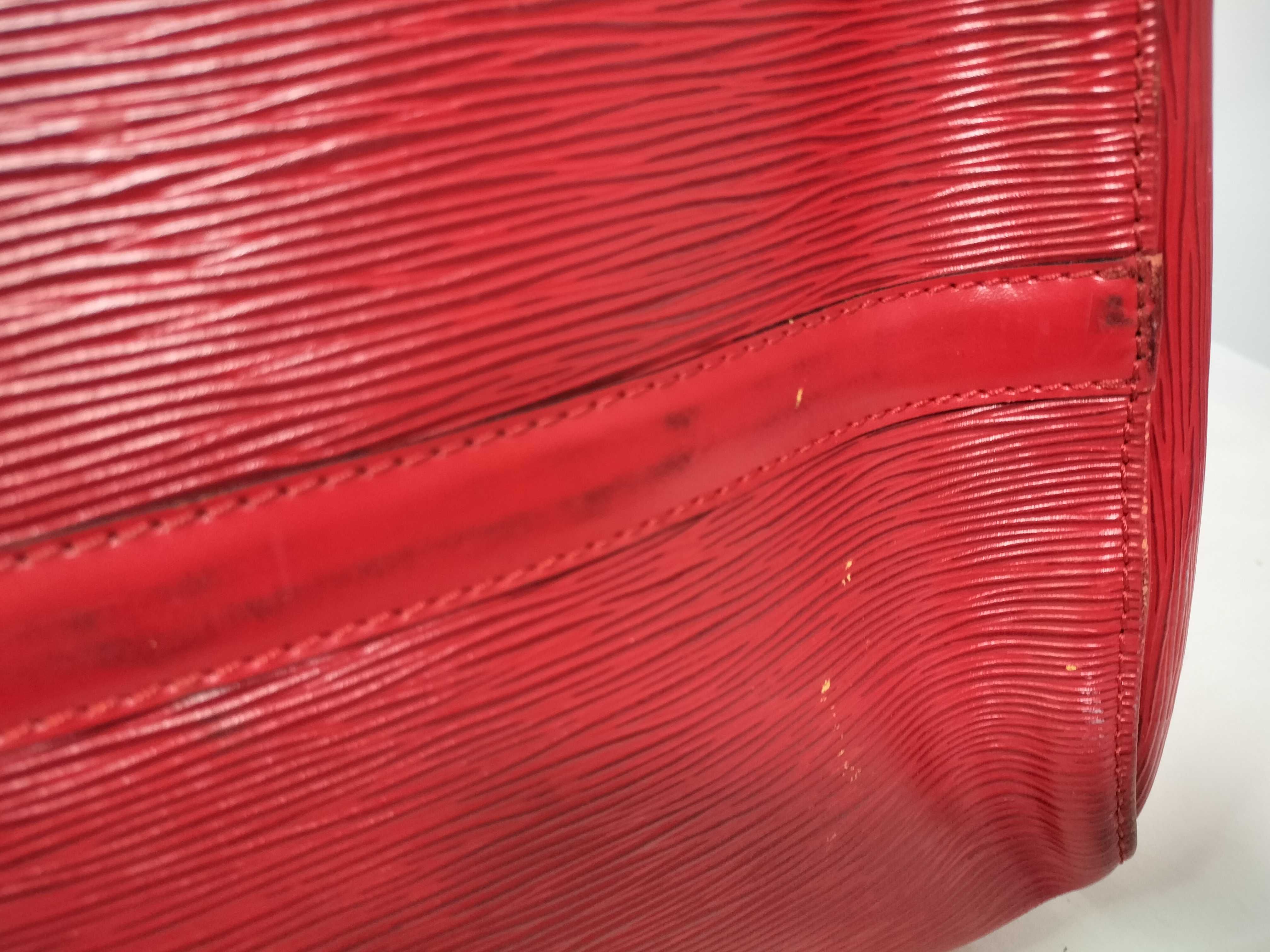 Epi LV Red Boston Bag — view 11