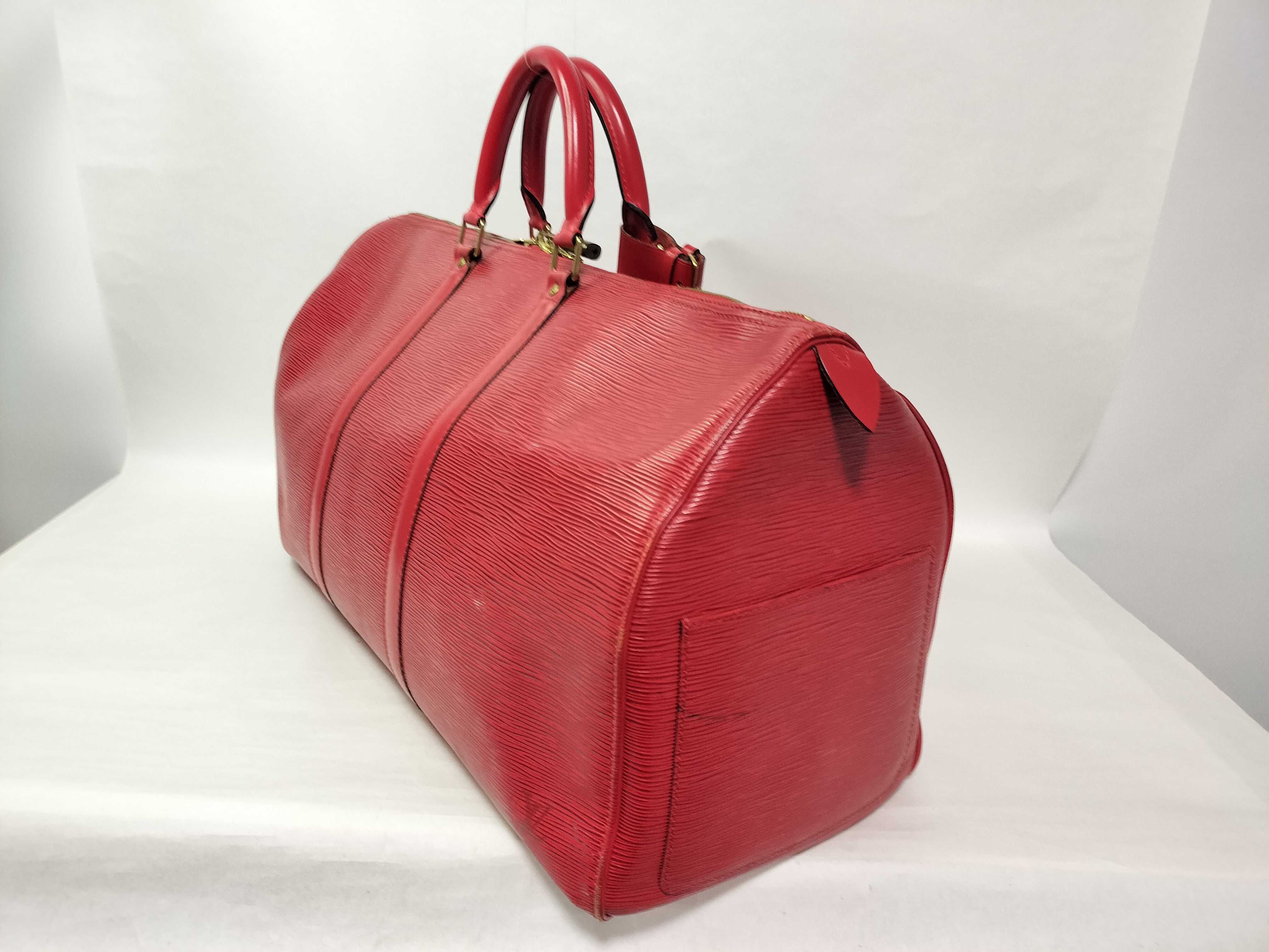 Epi LV Red Boston Bag — view 4
