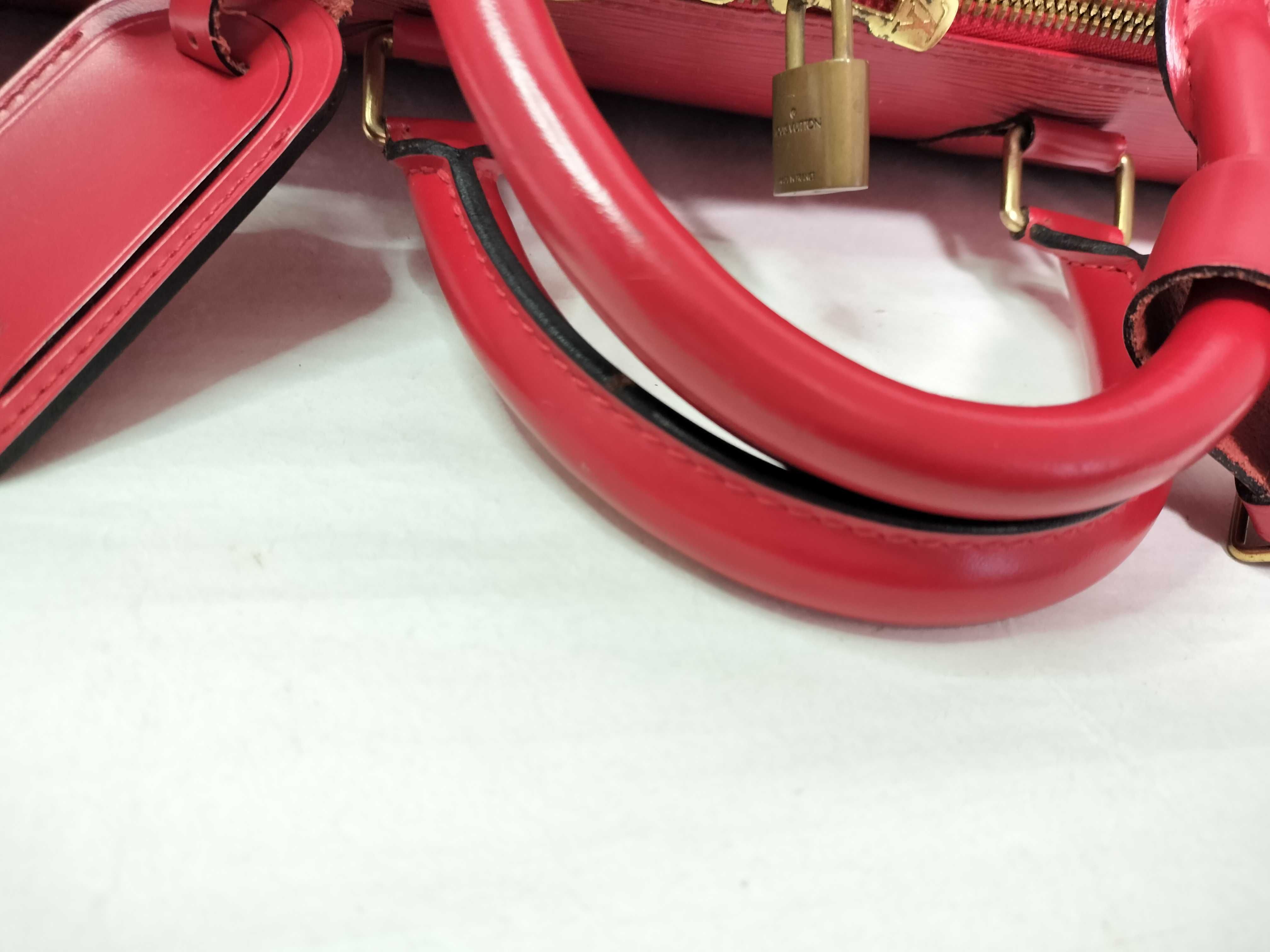 Epi LV Red Boston Bag — view 7