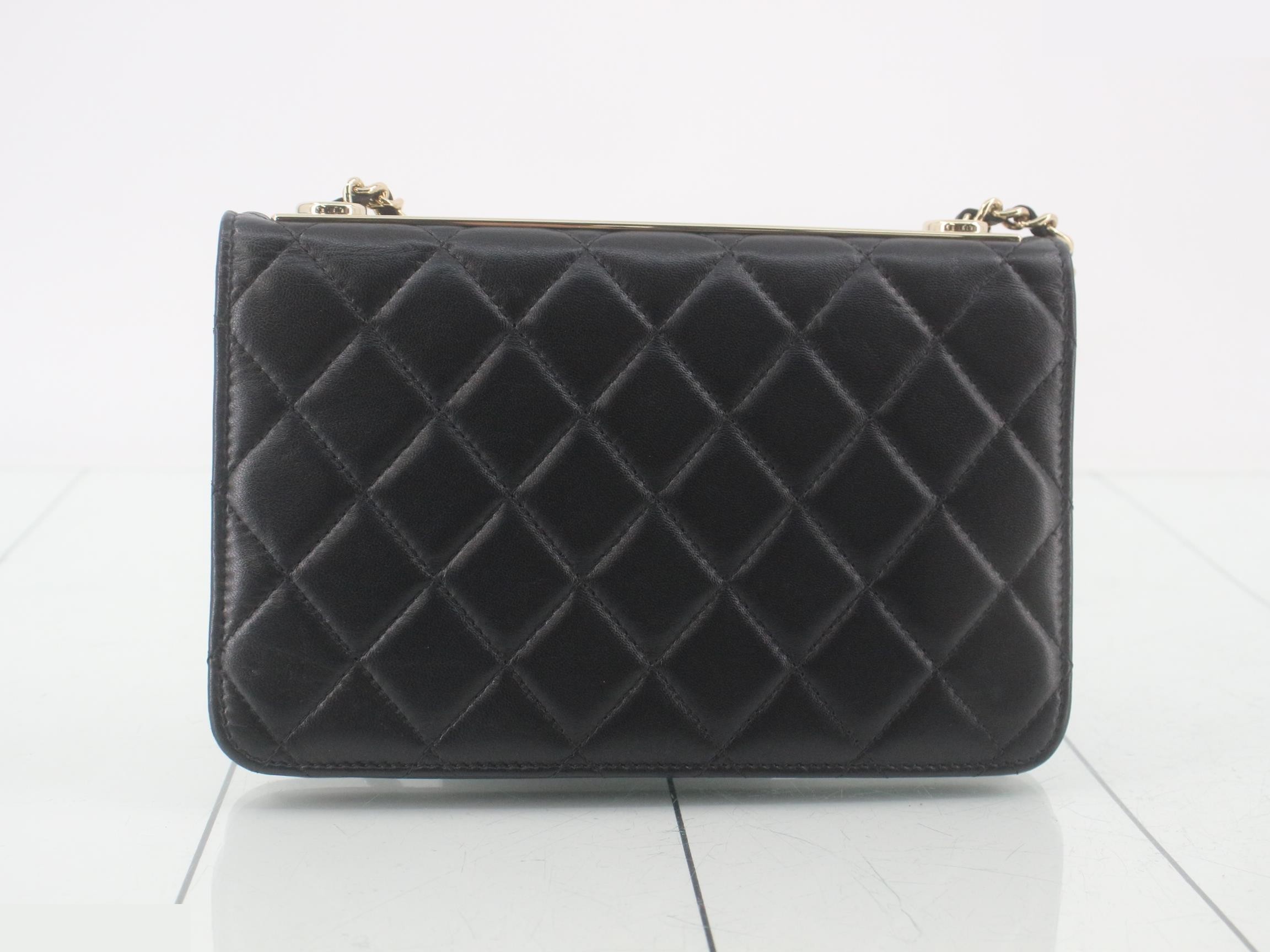 Trendy CC Lambskin Chain Wallet — view 2