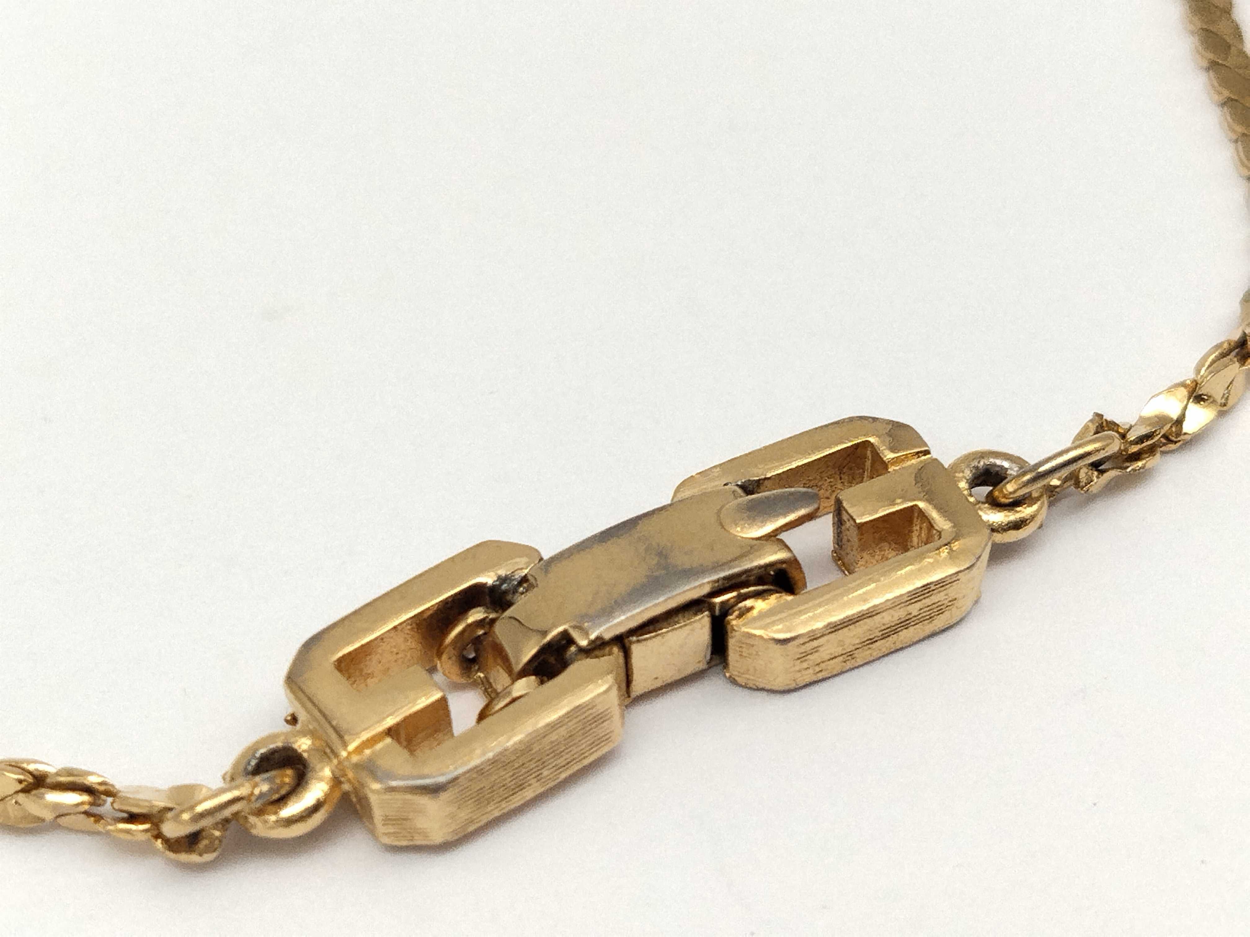 Vintage G-Logo Curb Chain Gold Bracelet (Bracelet/Bangle) — view 3