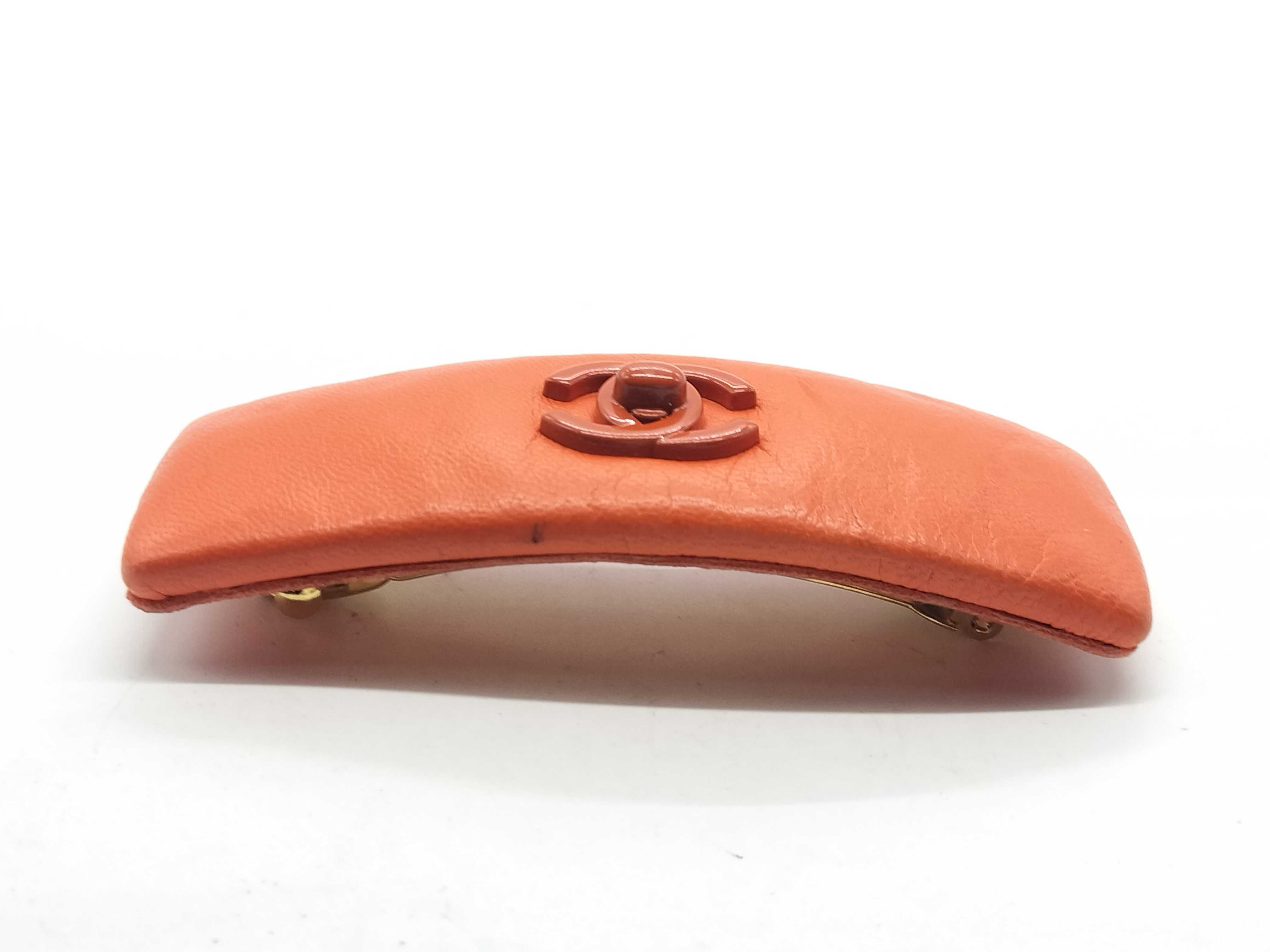 Coco Mark Turnlock Orange Barrette Hair Accessory — view 4