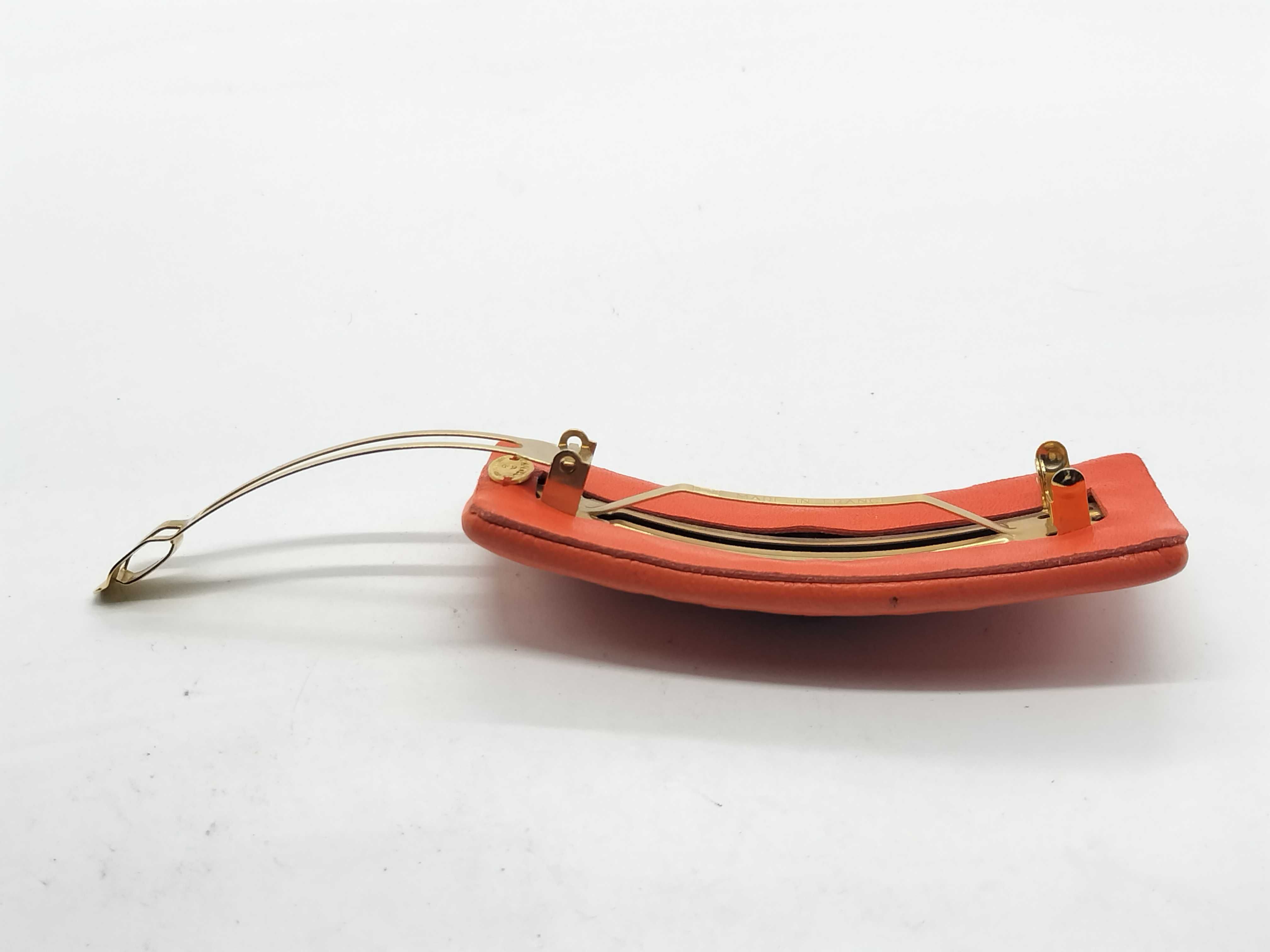Coco Mark Turnlock Orange Barrette Hair Accessory — view 5