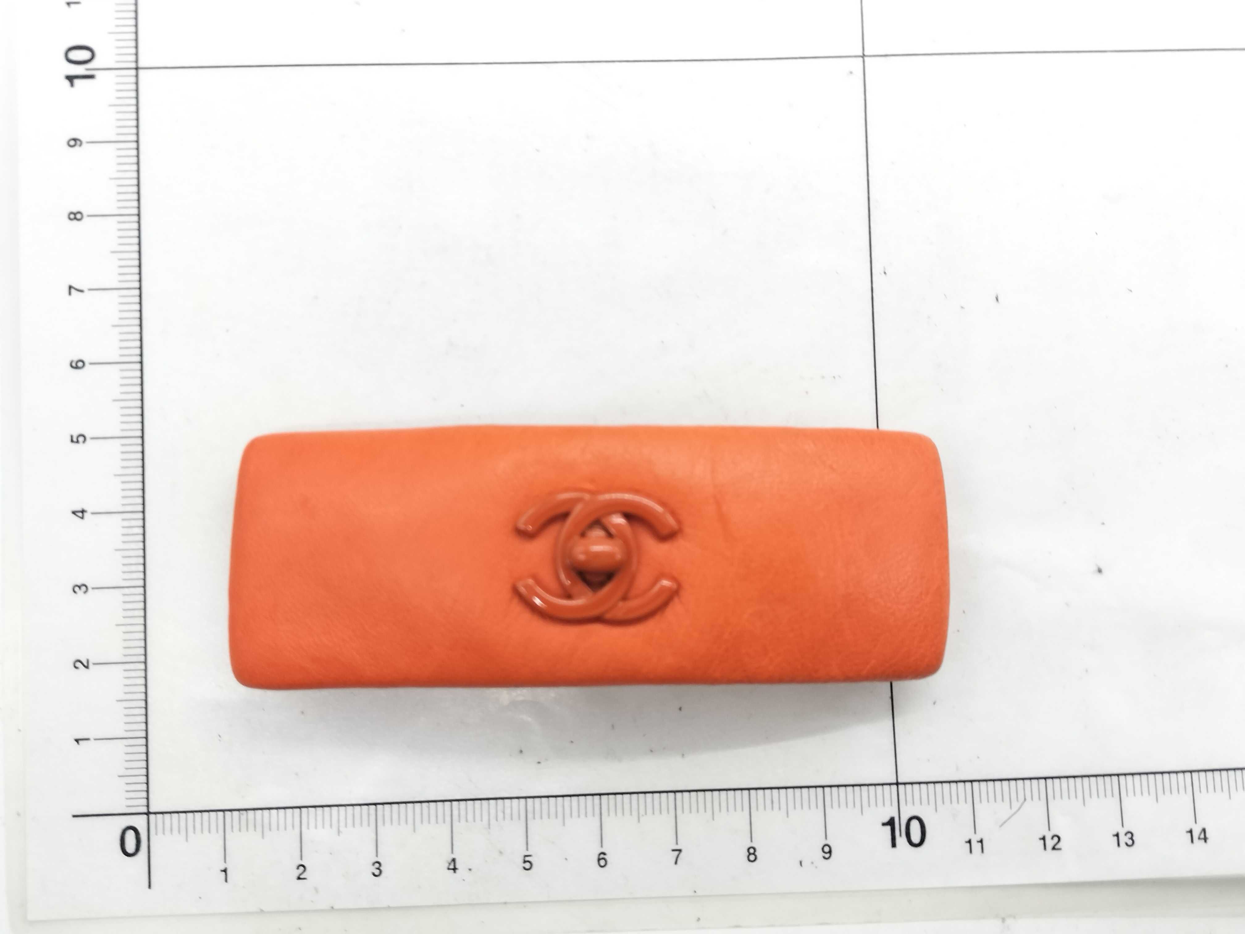 Coco Mark Turnlock Orange Barrette Hair Accessory — view 7