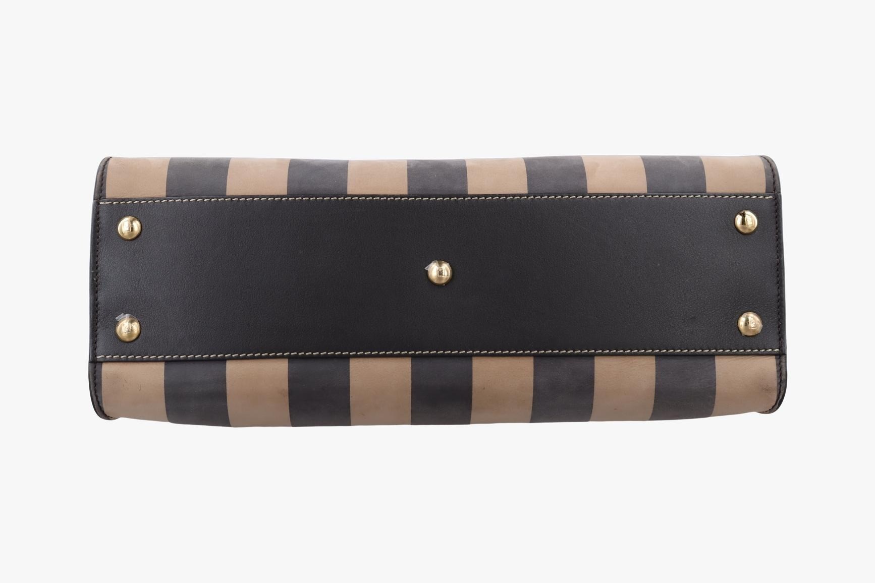 Peekaboo Nubuck Leather x Smooth Leather Tobacco Brown x Black — view 3