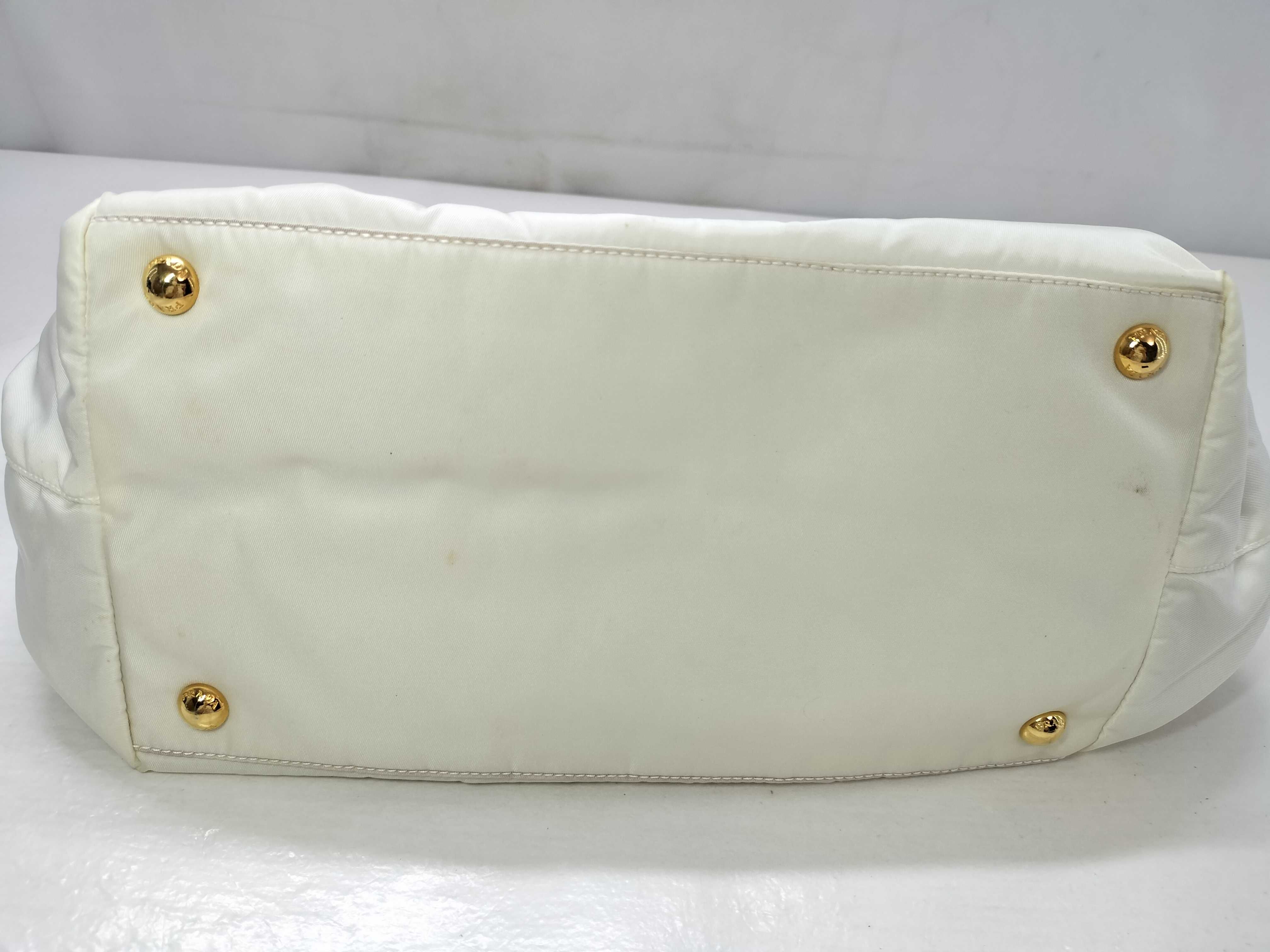 Nylon Prada Nylon Handbag White Ribbon Handbag — view 15