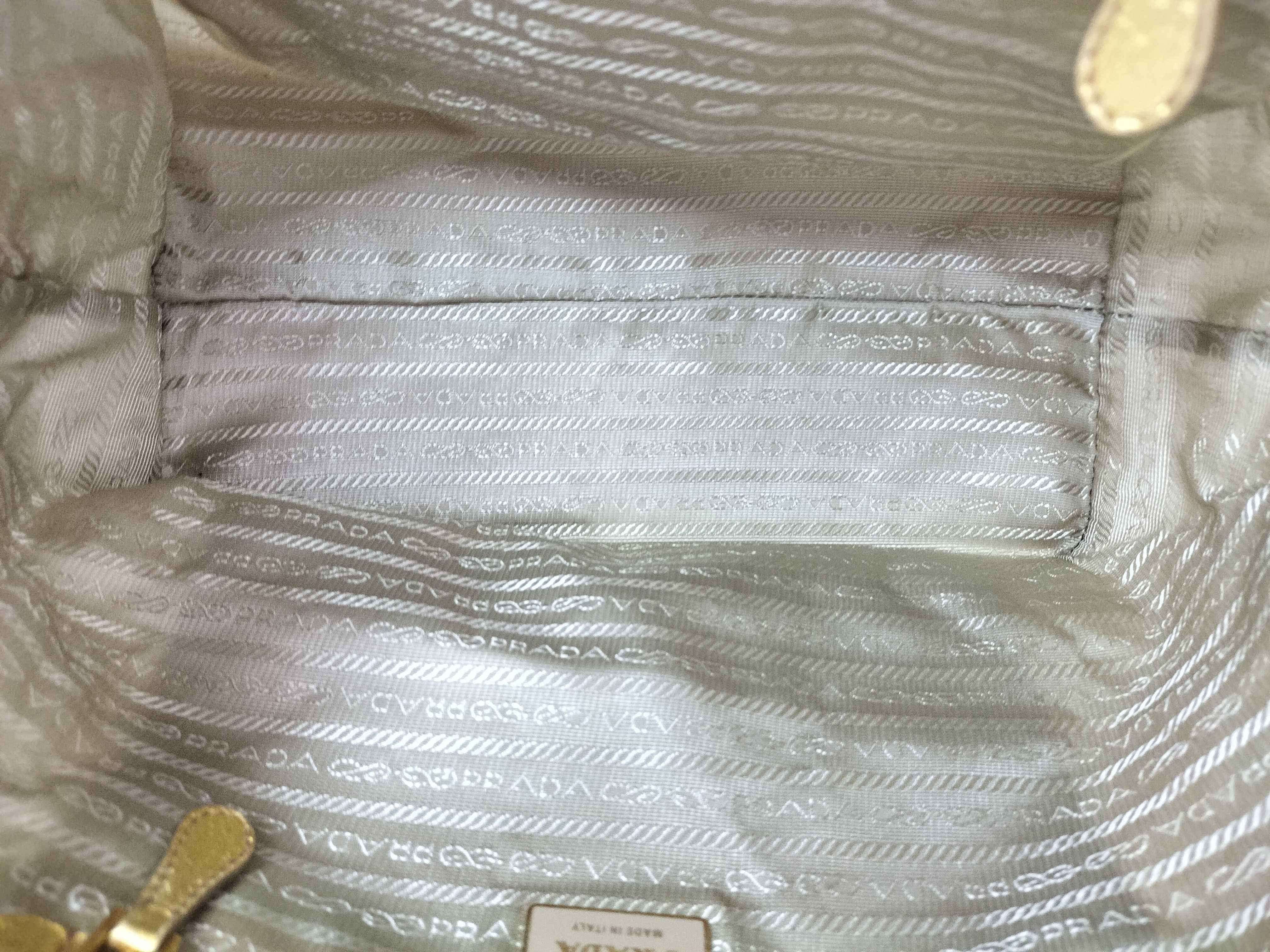 Nylon Prada Nylon Handbag White Ribbon Handbag — view 7