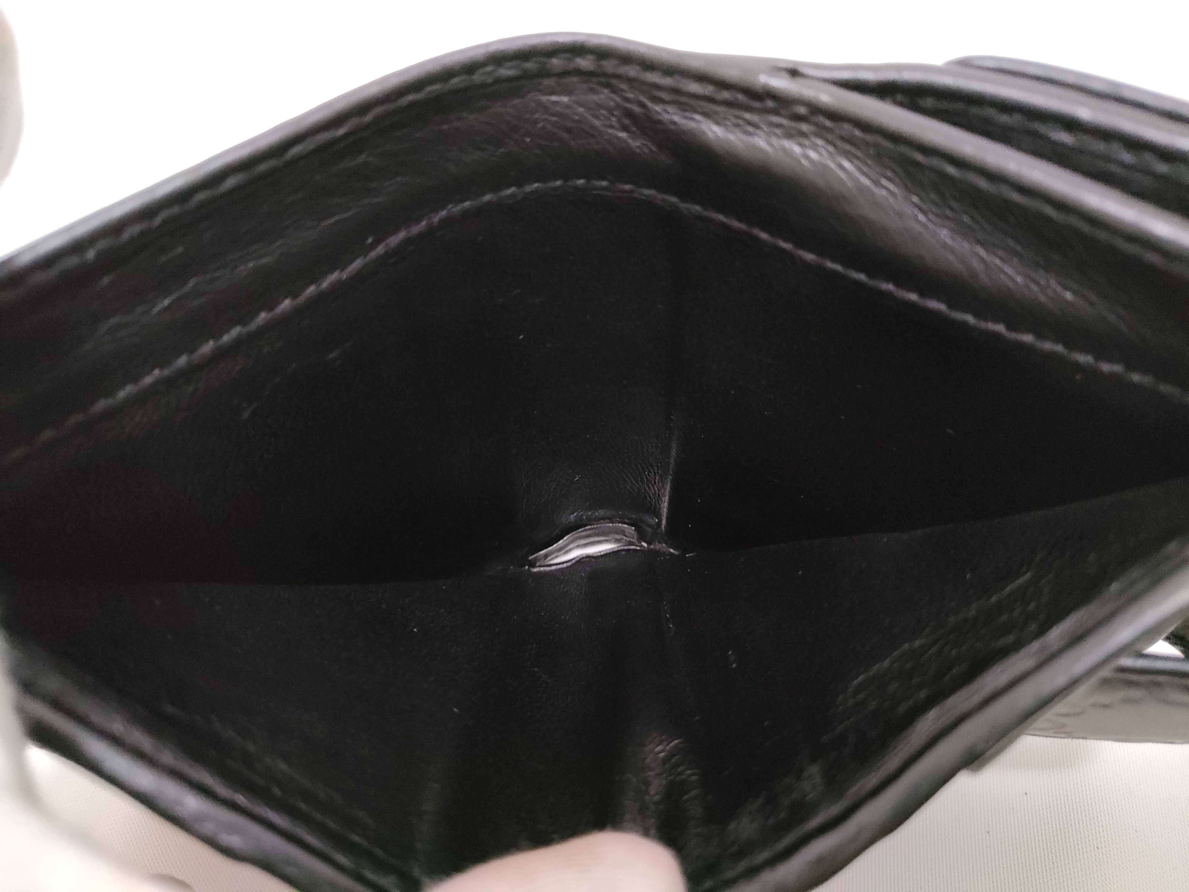 Guccissima Ribbon Leather Compact Wallet Black Serial Number Wallet — view 13