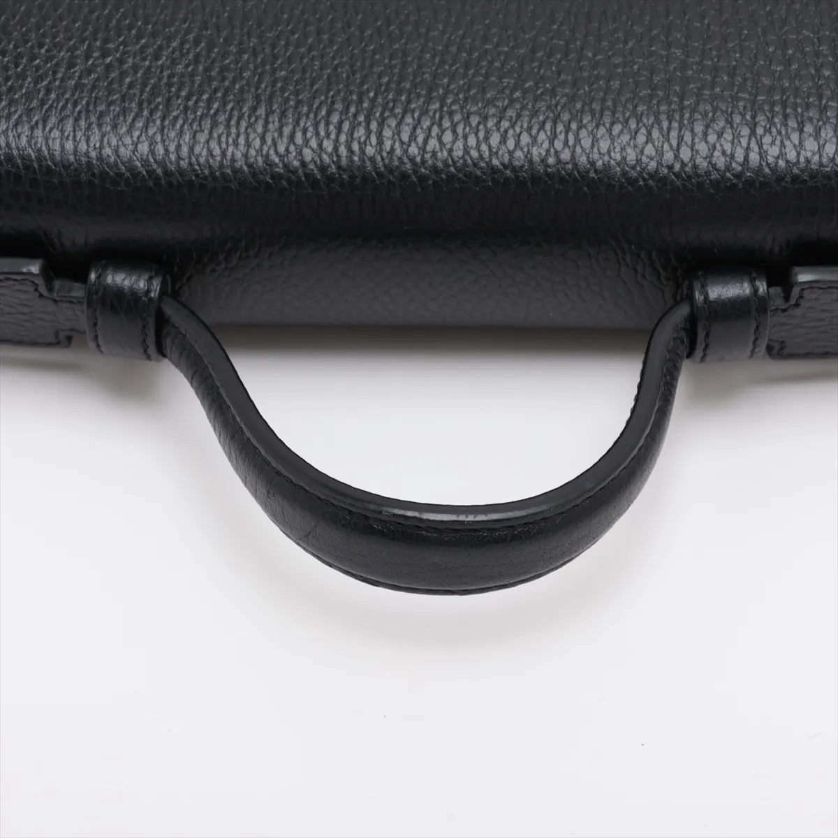 Interlocking G Leather 2-Way Handbag, Black, 510302 (Outlet) — view 5