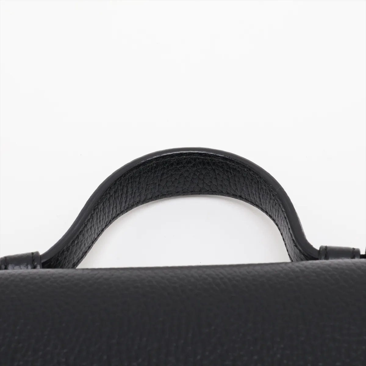 Interlocking G Leather 2-Way Handbag, Black, 510302 (Outlet) — view 6