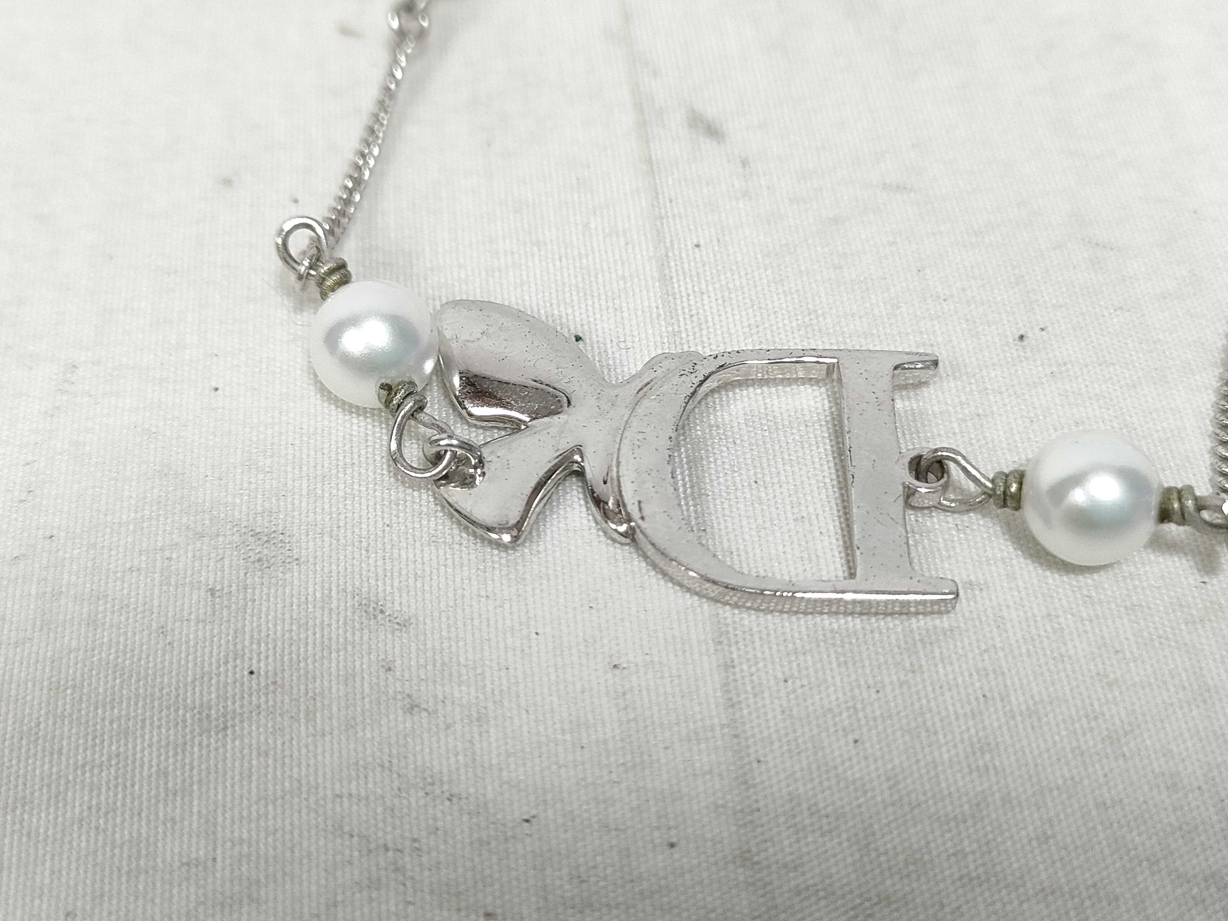 SV D-mark Pearl Bracelet/Bangle — view 3