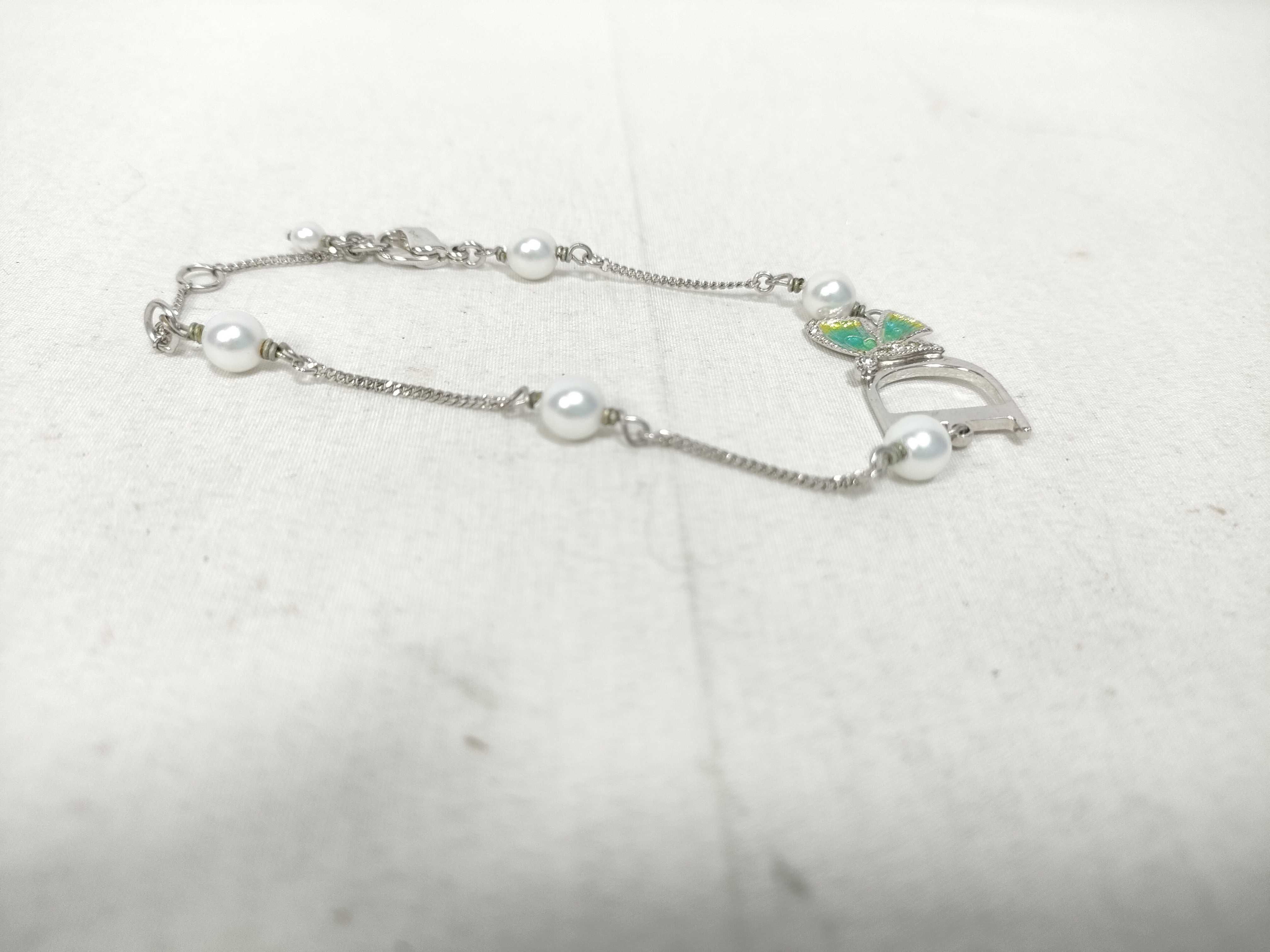 SV D-mark Pearl Bracelet/Bangle — view 4
