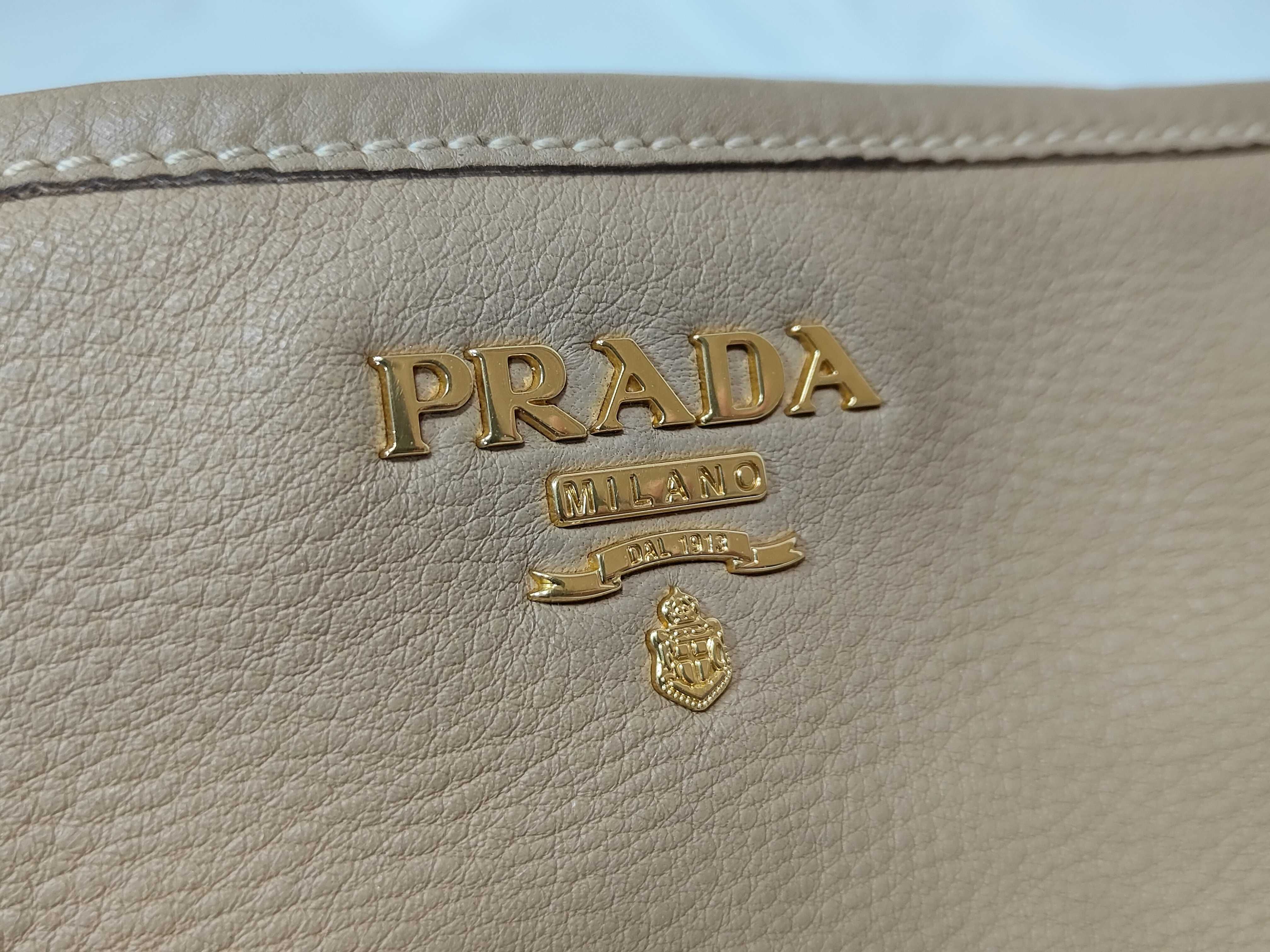 Vitello Daino Shoulder Bag Beige — view 13