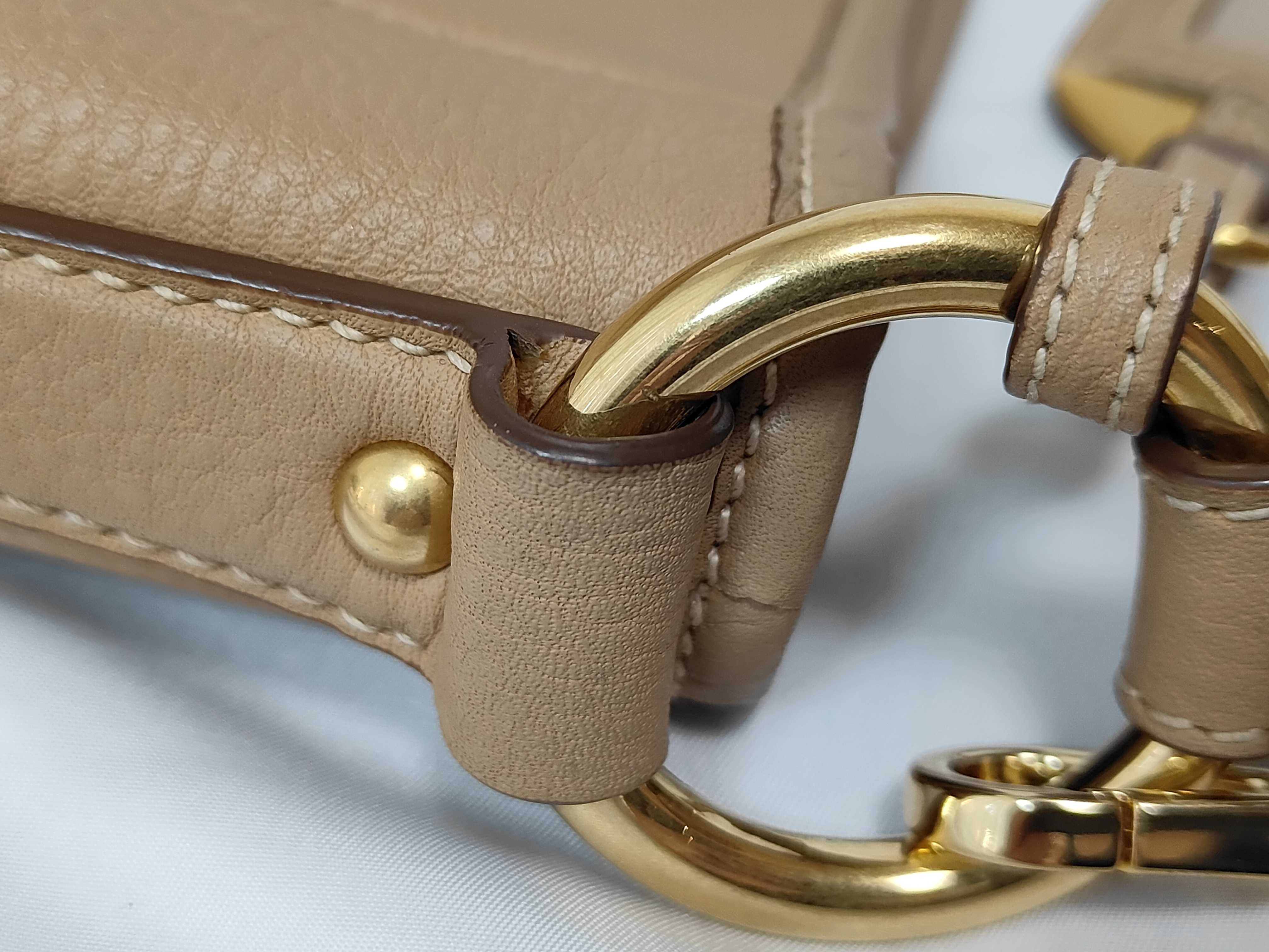 Vitello Daino Shoulder Bag Beige — view 5