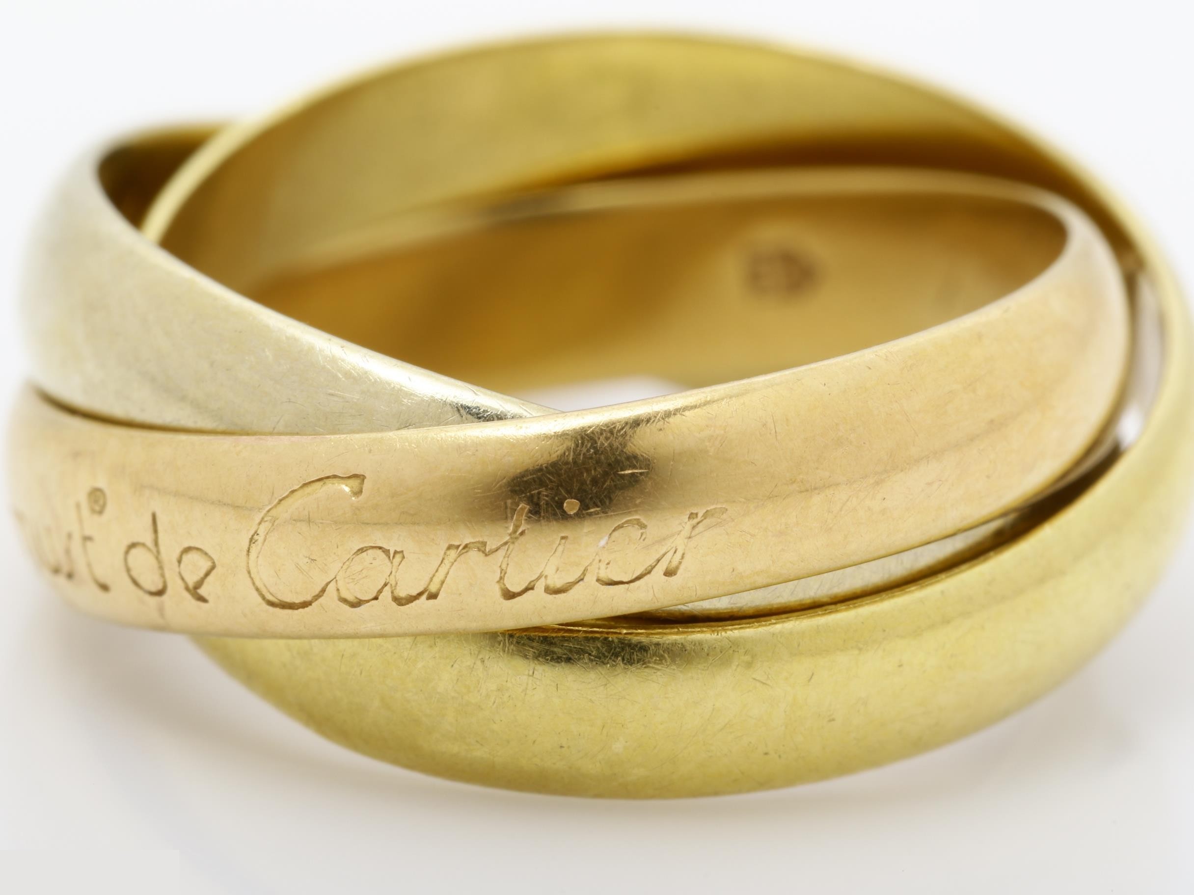 Trinity (precious metal) ring, 750, 6.7g, size #9 — view 3