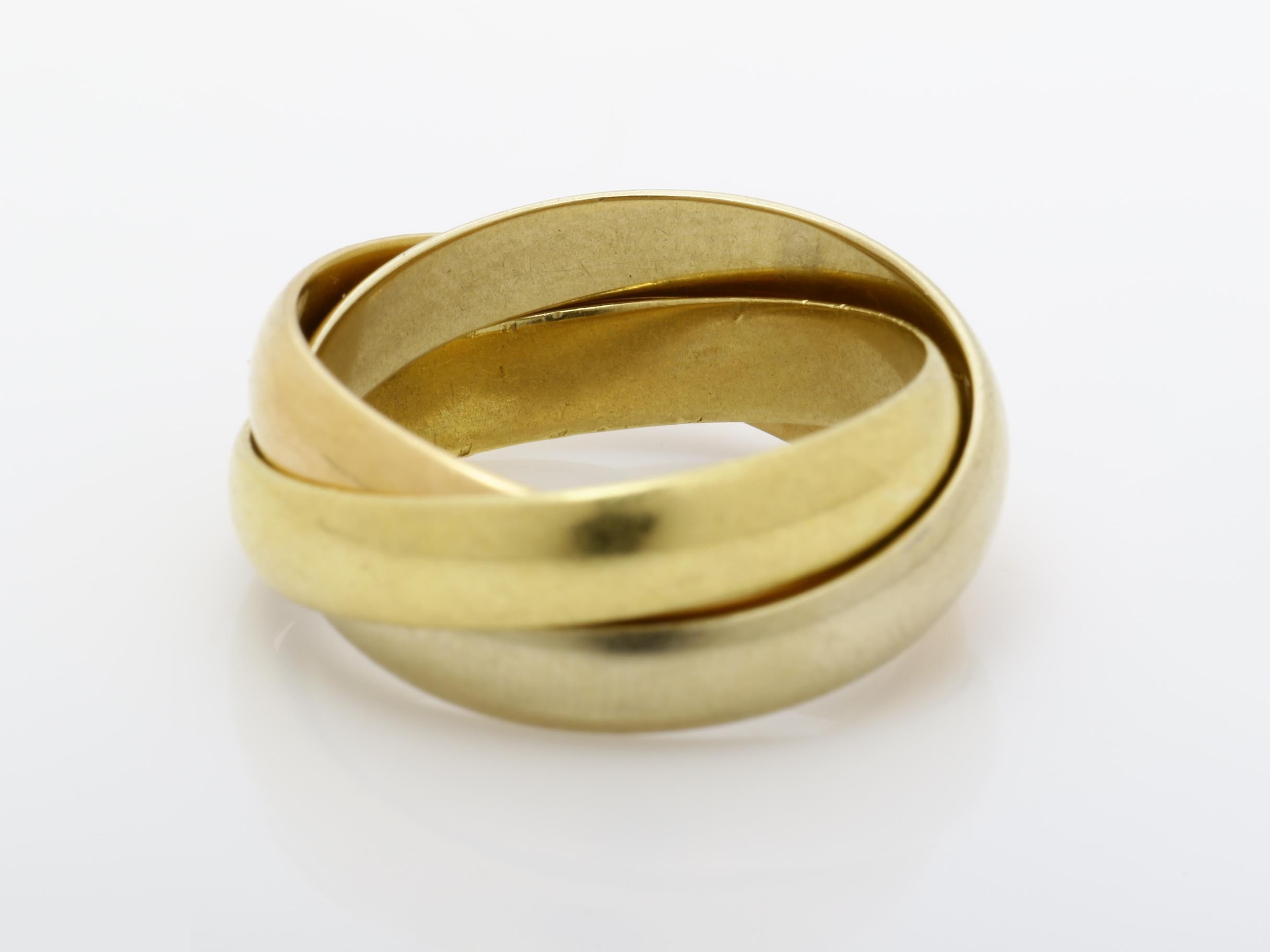 Trinity (precious metal) ring, 750, 6.7g, size #9 — view 4