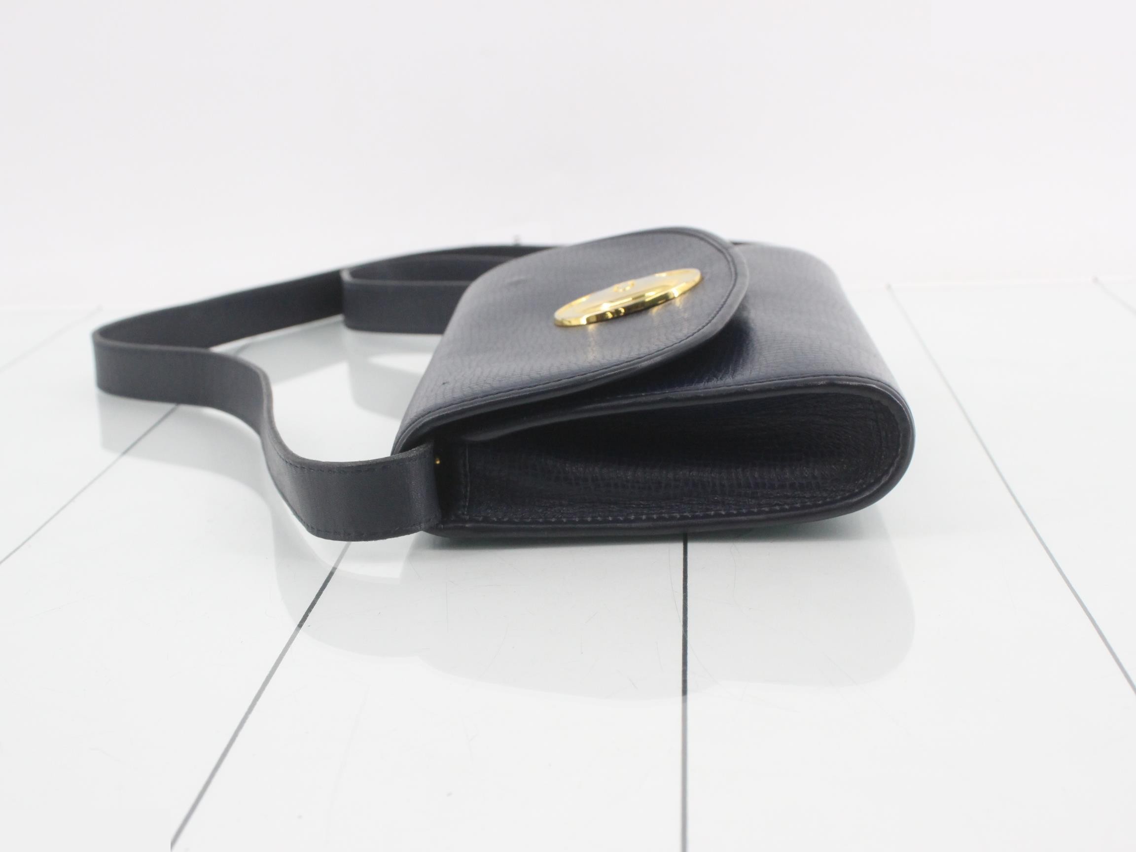 Logo Leather Shoulder Bag — view 4