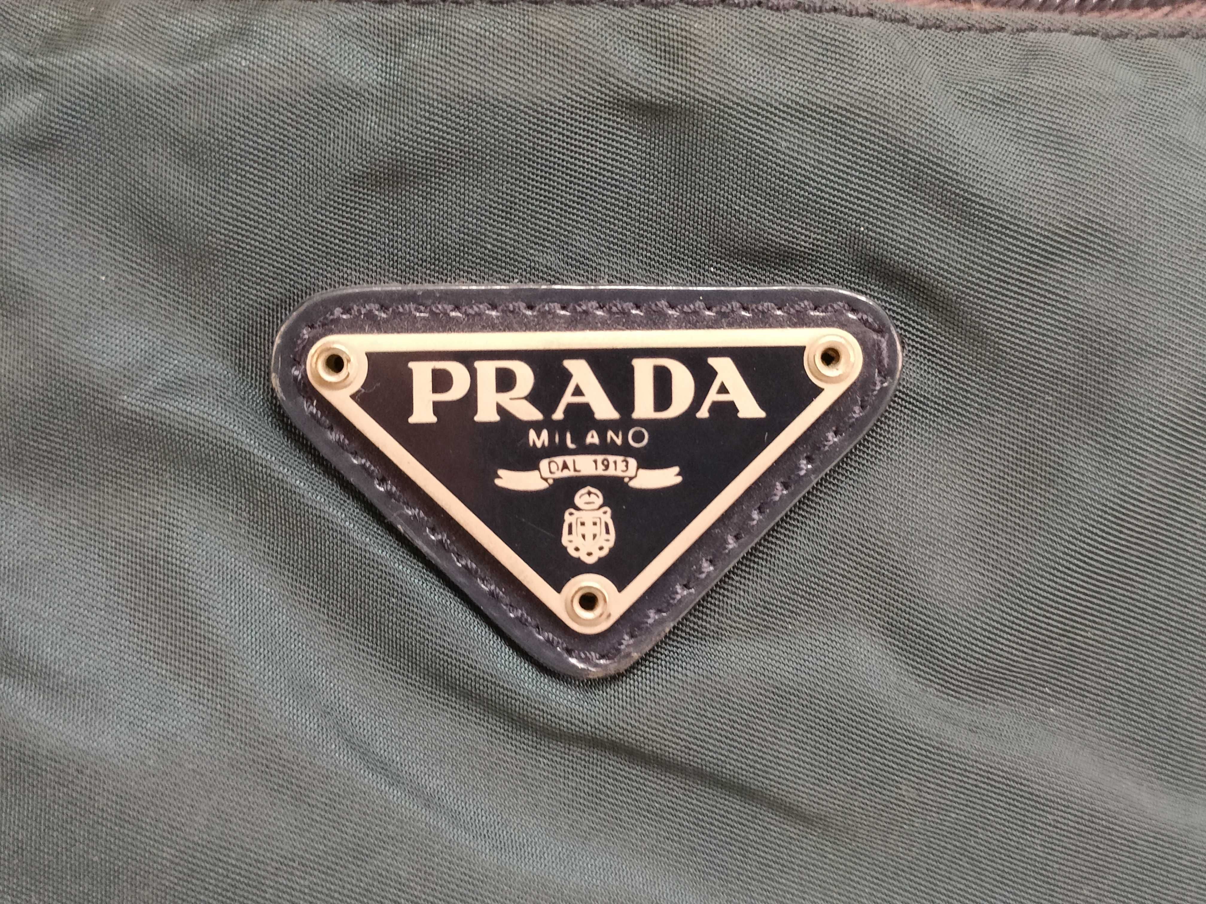 Nylon Prada Triangle Logo Nylon Tote Bag — view 12