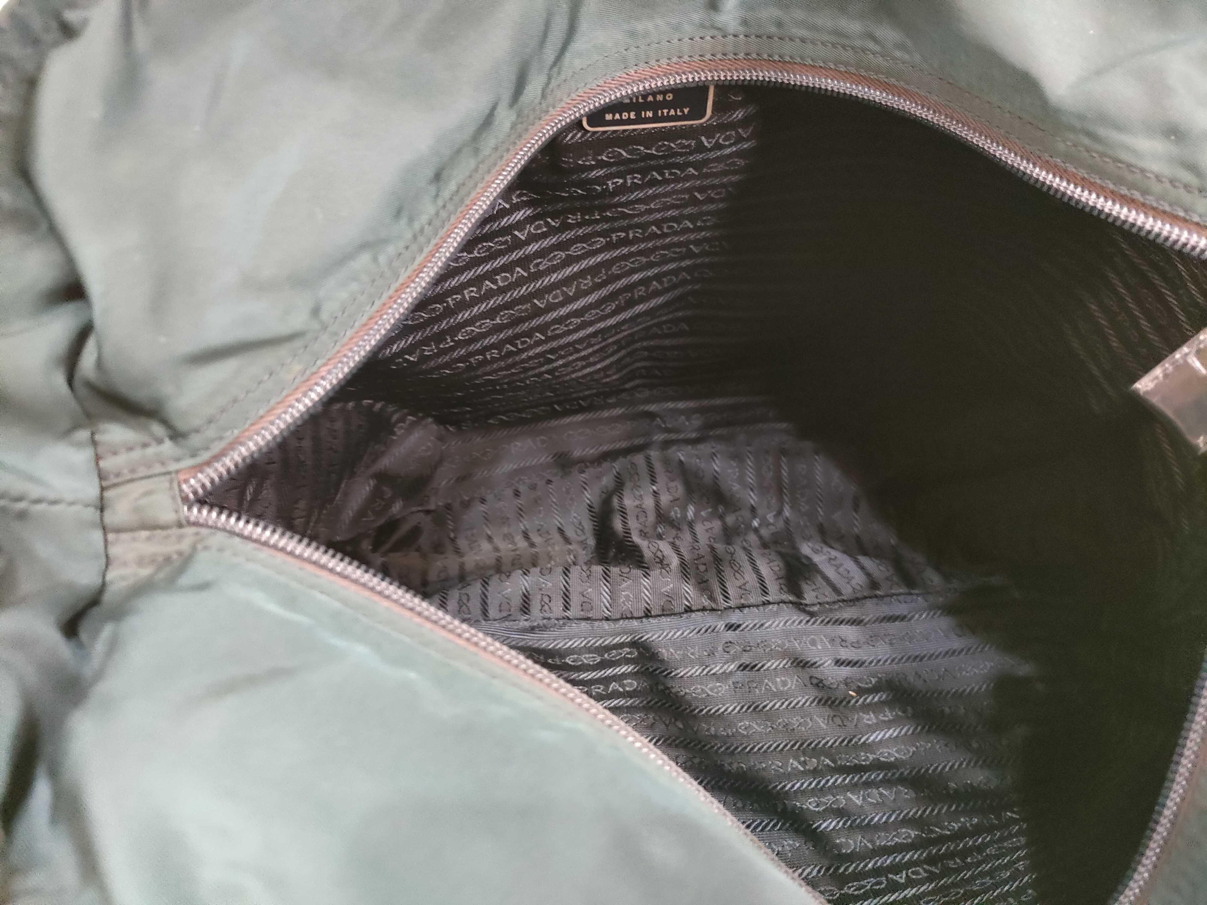 Nylon Prada Triangle Logo Nylon Tote Bag — view 13
