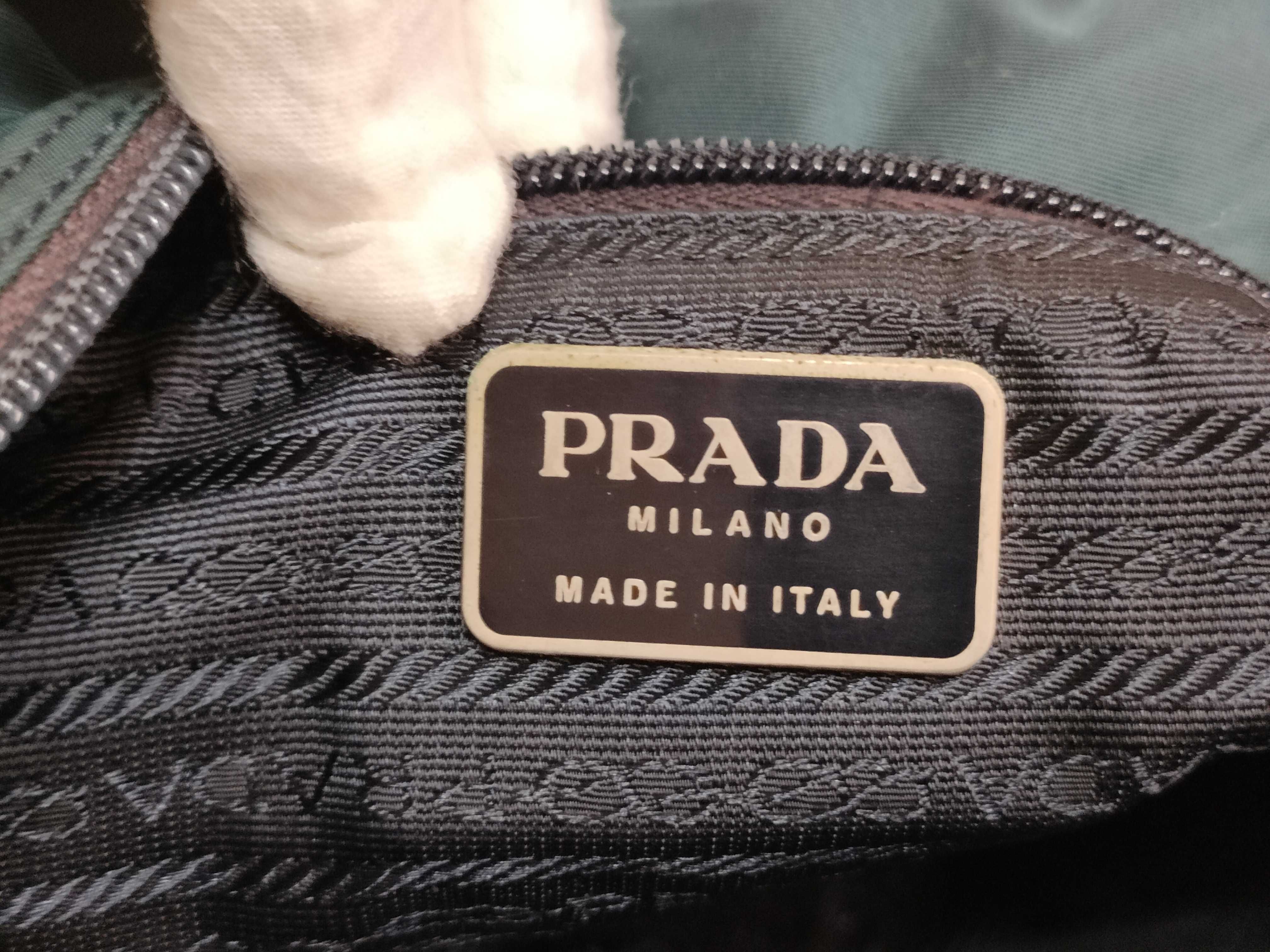 Nylon Prada Triangle Logo Nylon Tote Bag — view 14