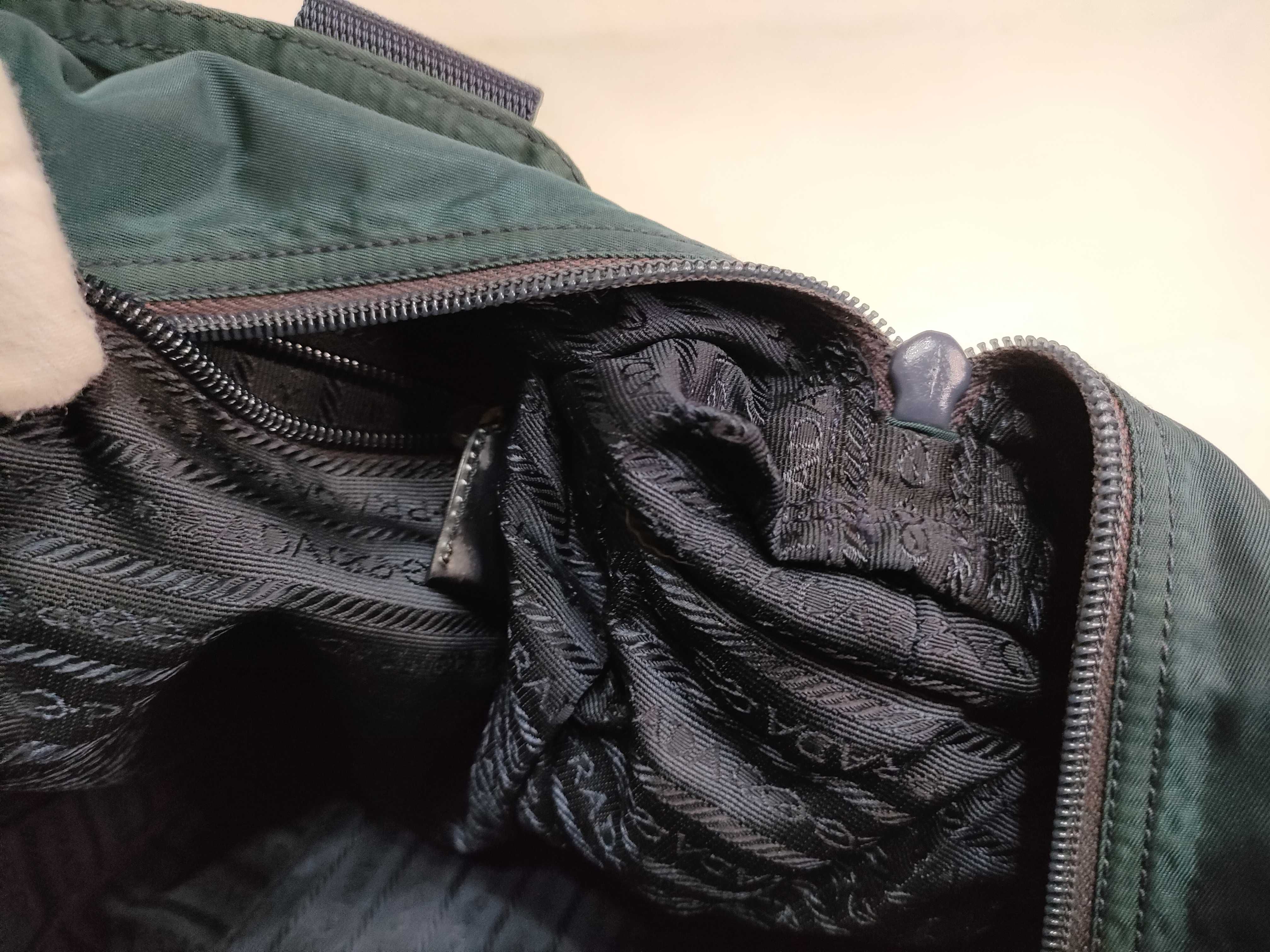 Nylon Prada Triangle Logo Nylon Tote Bag — view 15