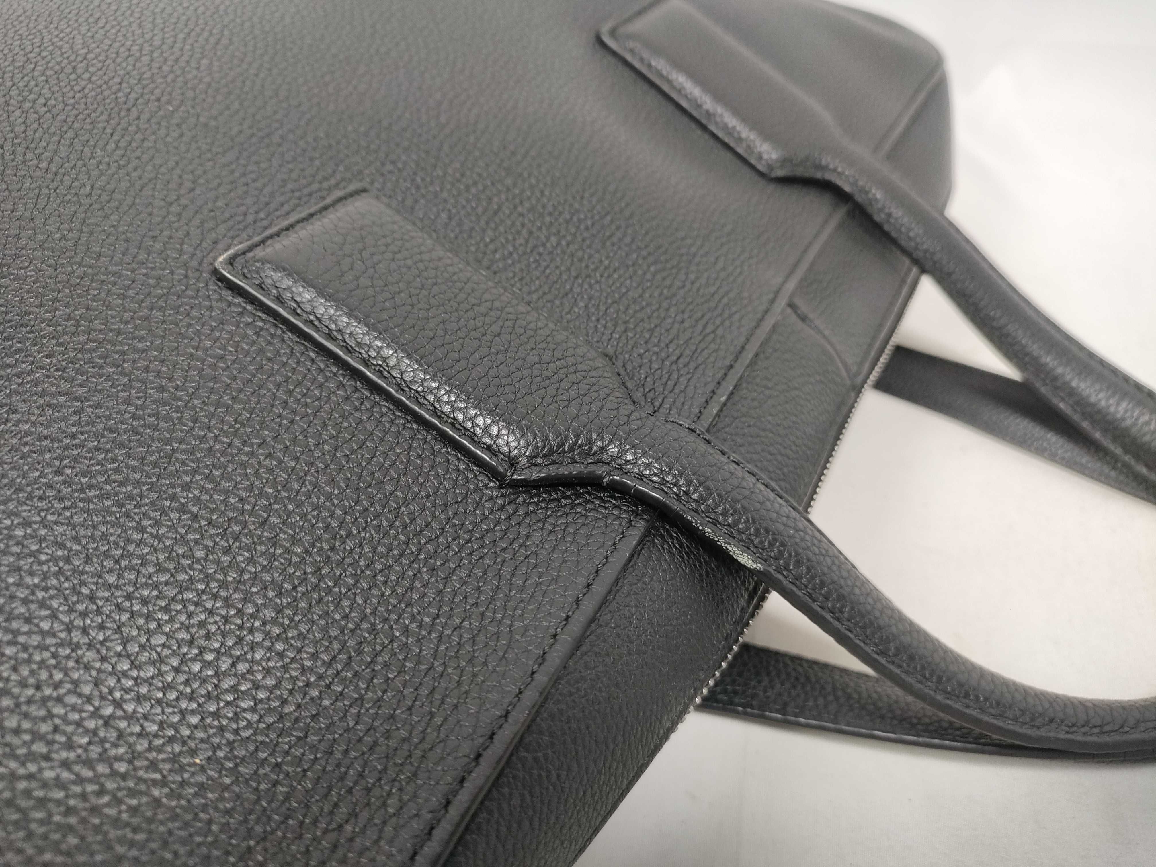 Goya Slim Leather 2-Way Business Bag, Black — view 12