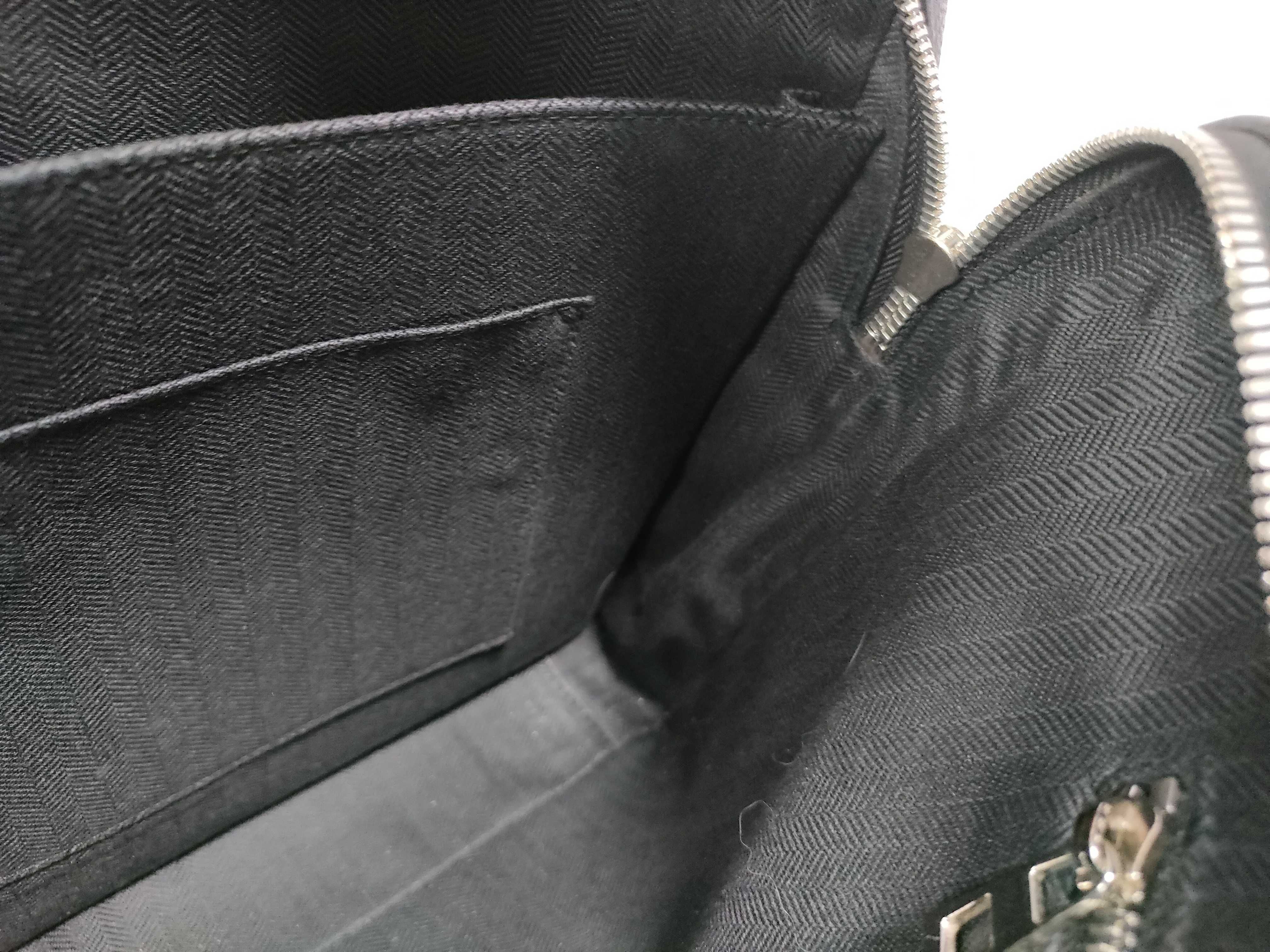 Goya Slim Leather 2-Way Business Bag, Black — view 14