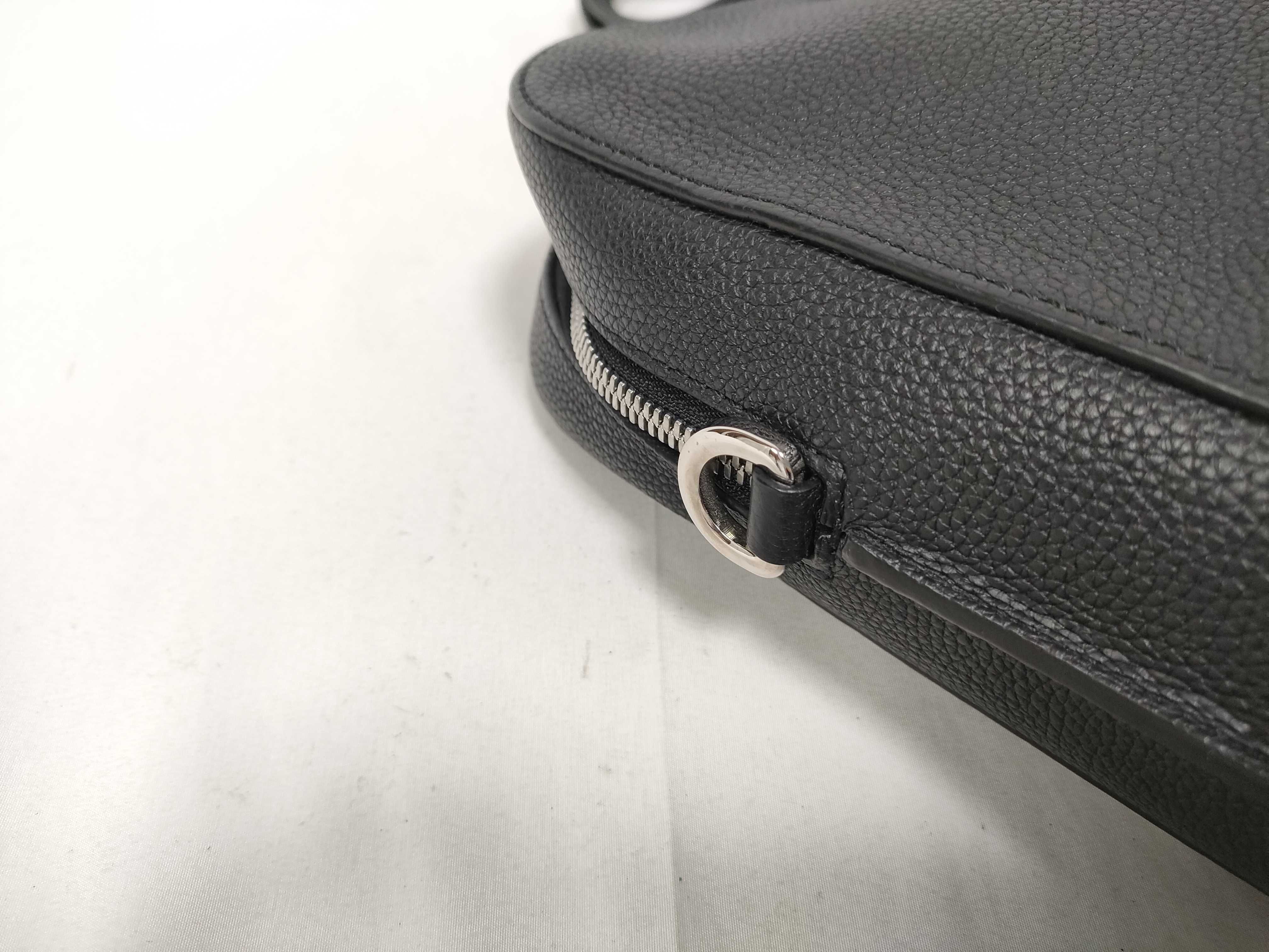 Goya Slim Leather 2-Way Business Bag, Black — view 6