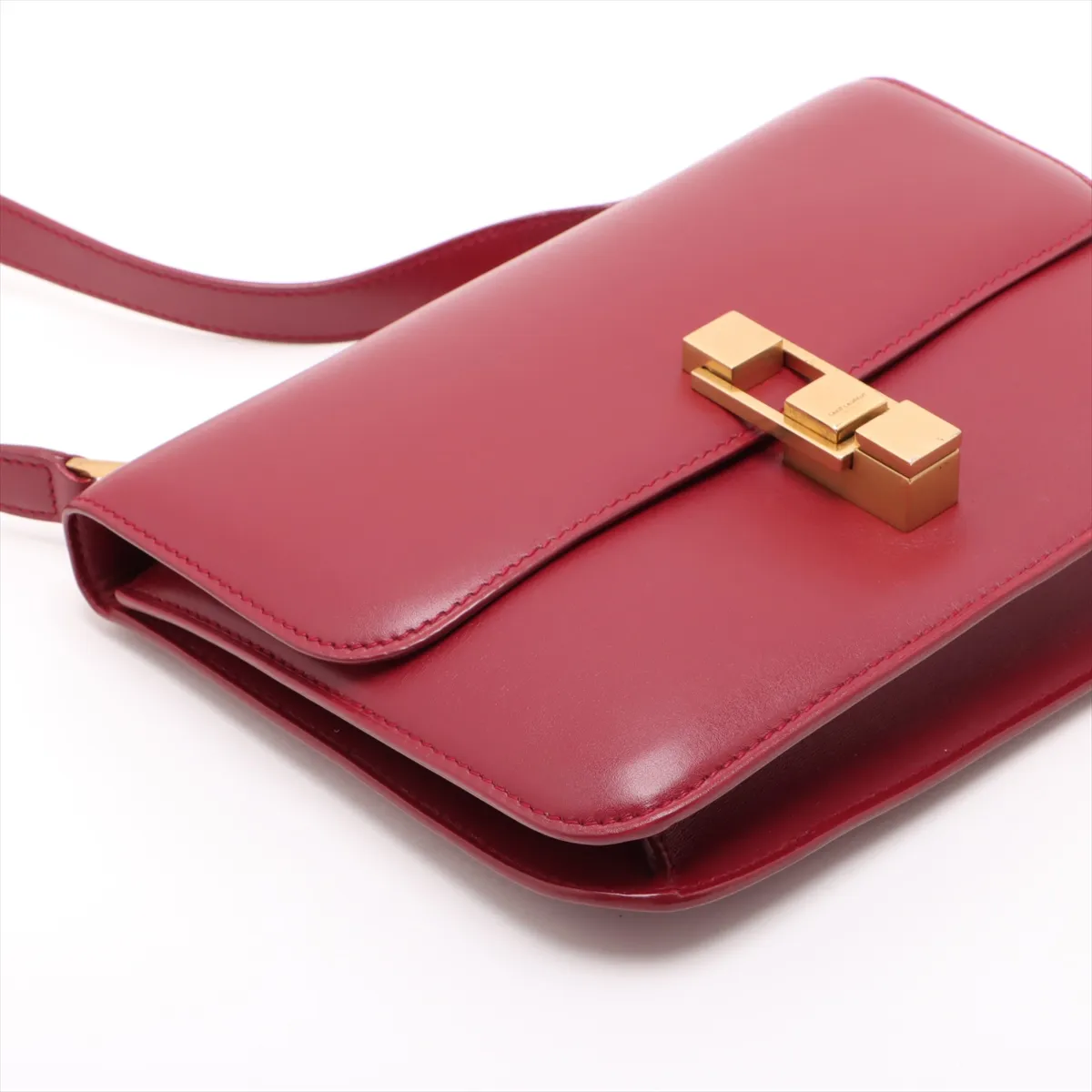 Carre Leather Shoulder Bag Red 633214 — view 4