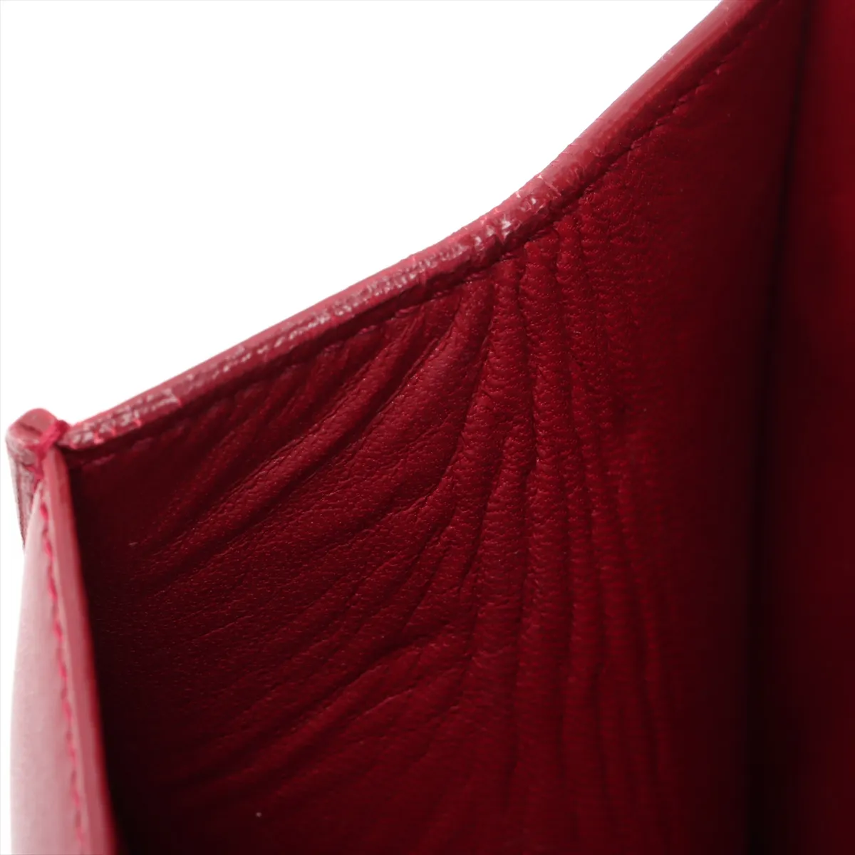 Carre Leather Shoulder Bag Red 633214 — view 10