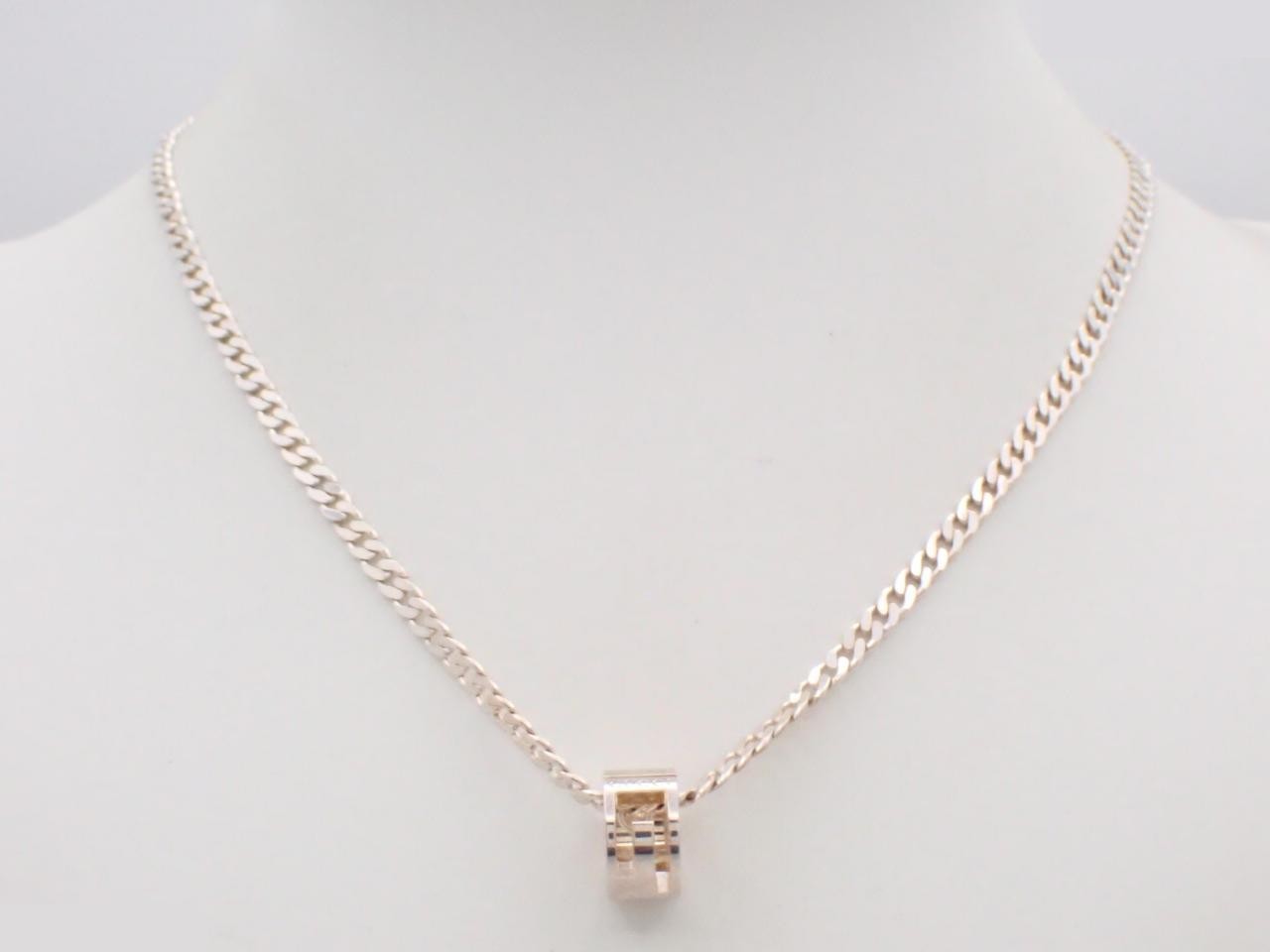 Sterling silver (925) necklace, chain approximately 45cm, 17.6g — view 3