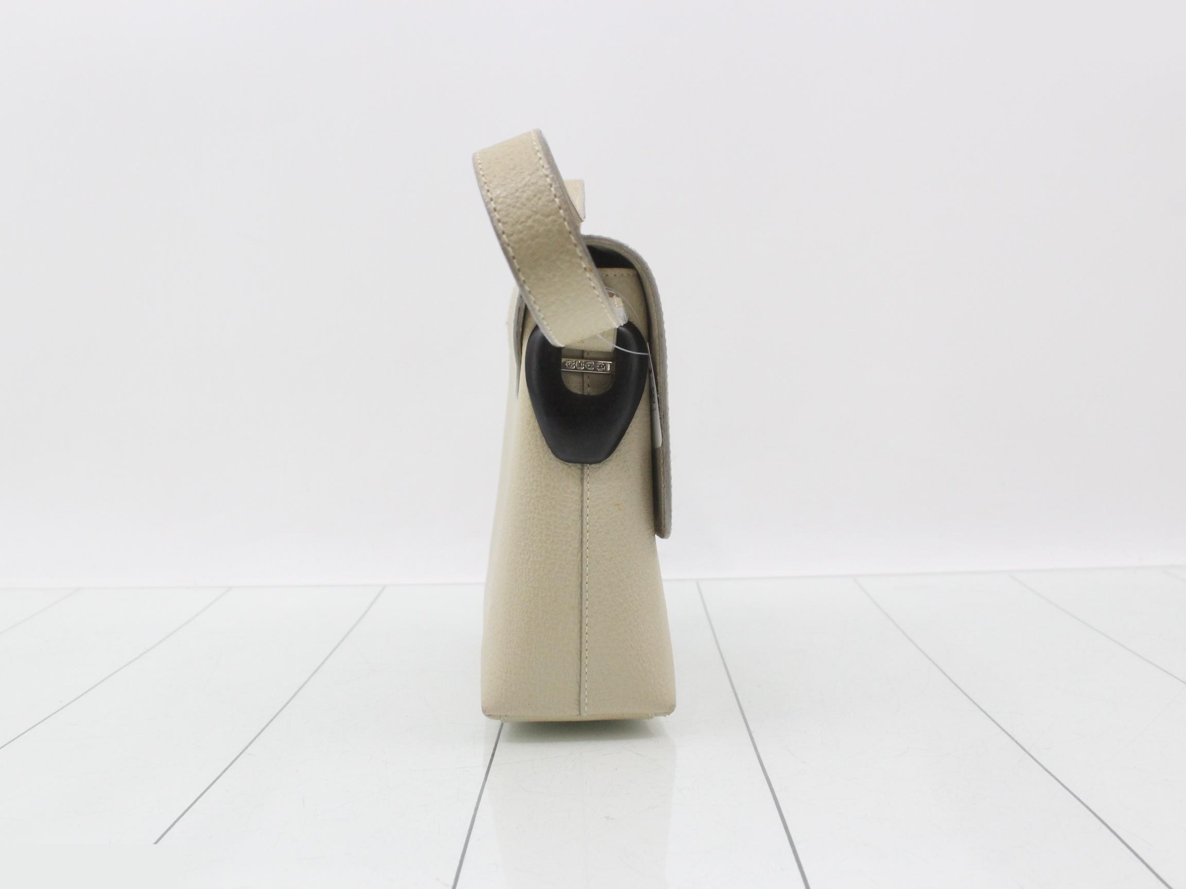leather shoulder bag, greige, 001, 1998, 1767 — view 4