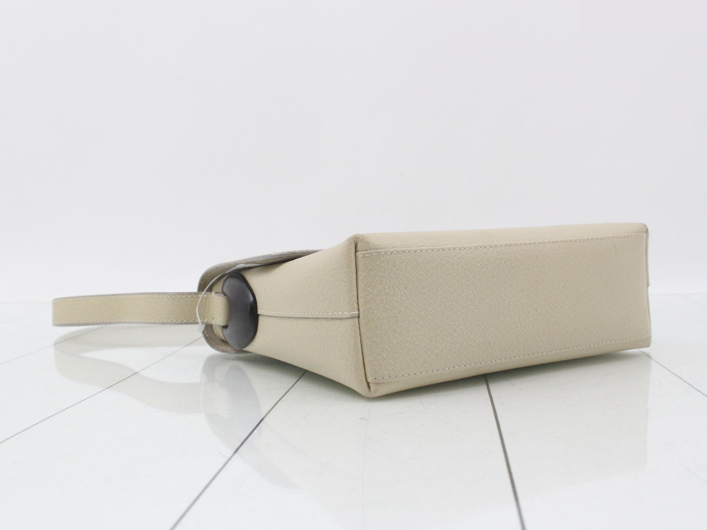 leather shoulder bag, greige, 001, 1998, 1767 — view 5