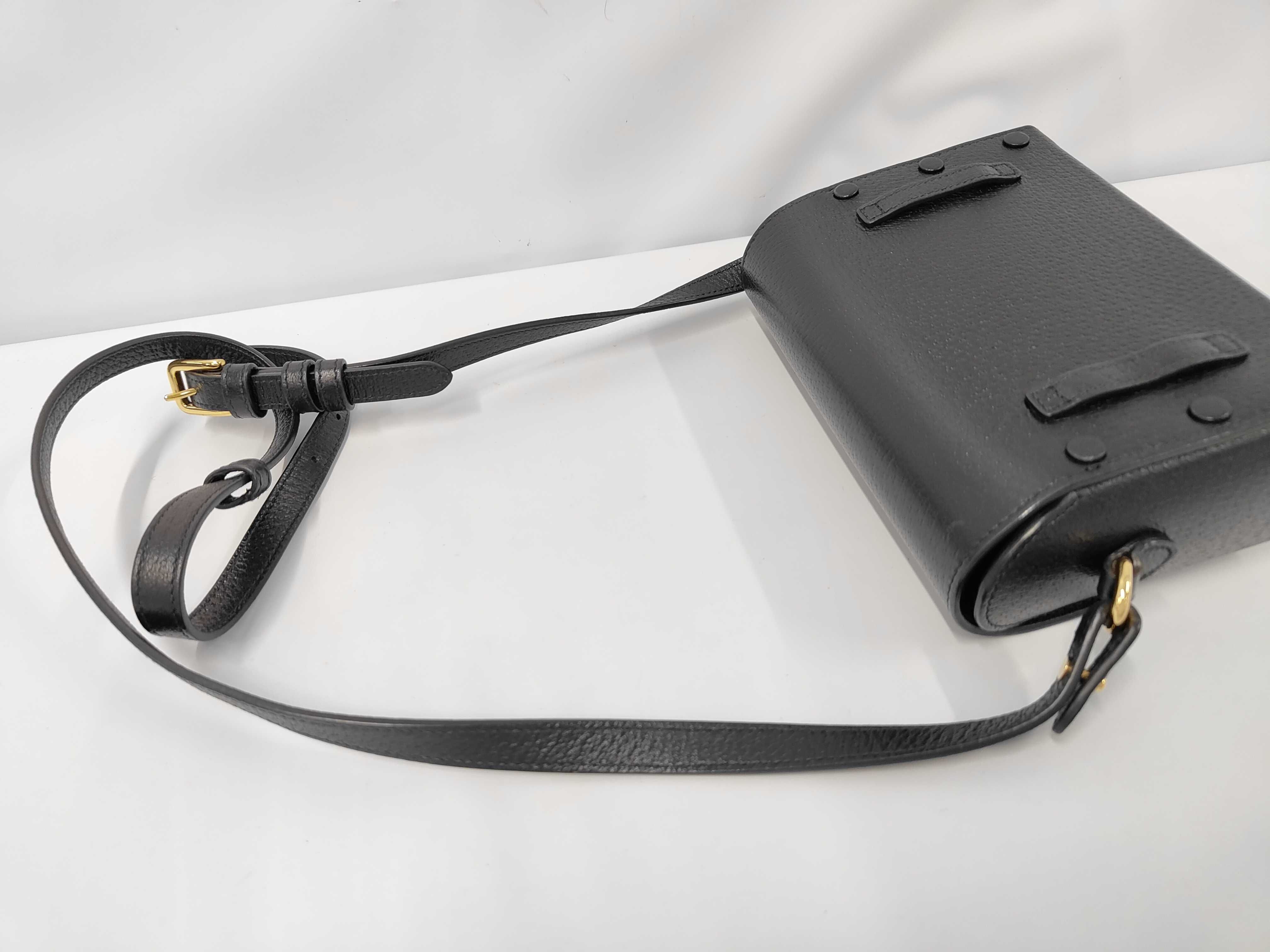 732314 Horsebit Black Shoulder Bag — view 5