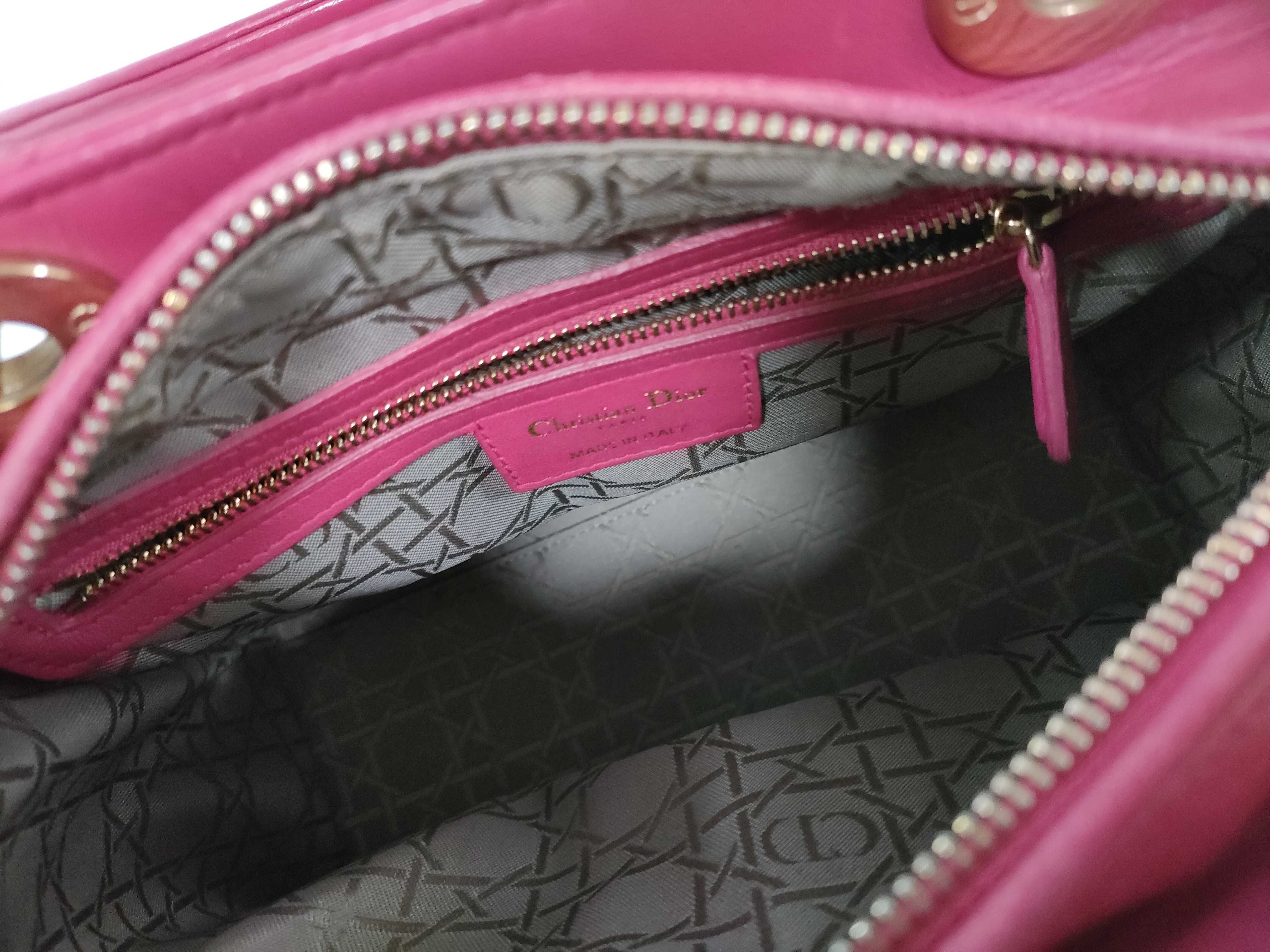 Lady Dior 2-Way Lambskin Handbag — view 11