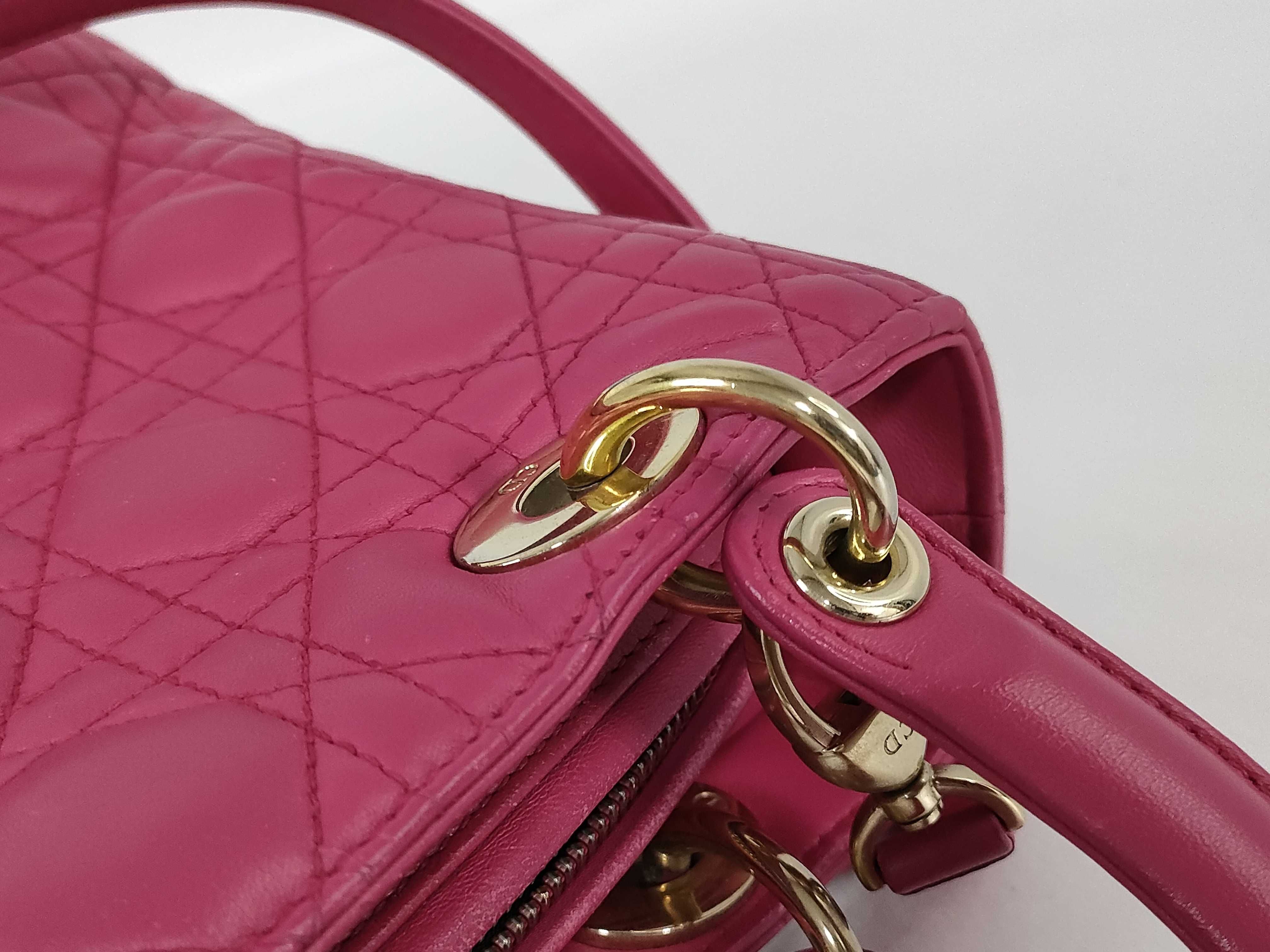 Lady Dior 2-Way Lambskin Handbag — view 5