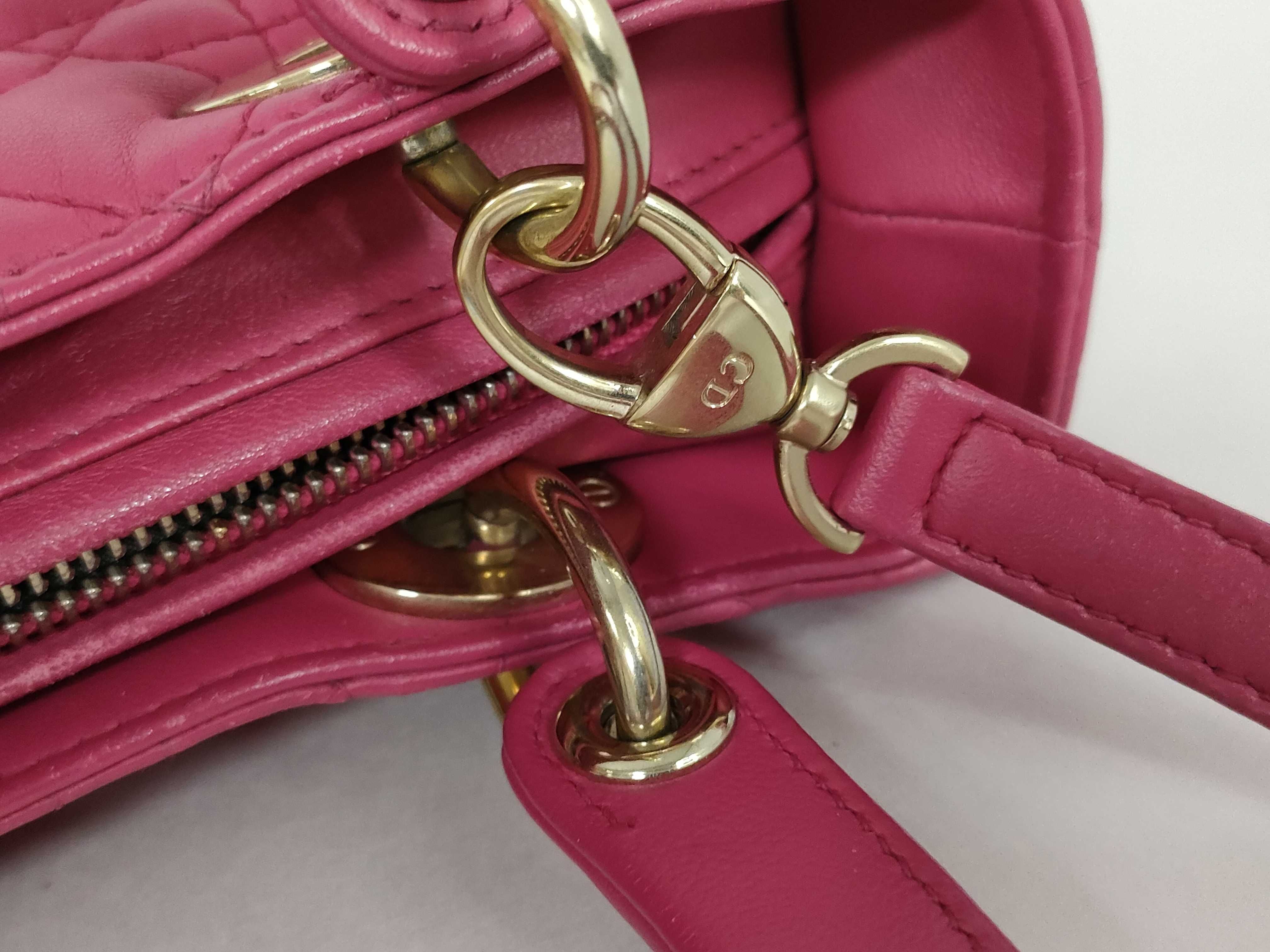Lady Dior 2-Way Lambskin Handbag — view 7