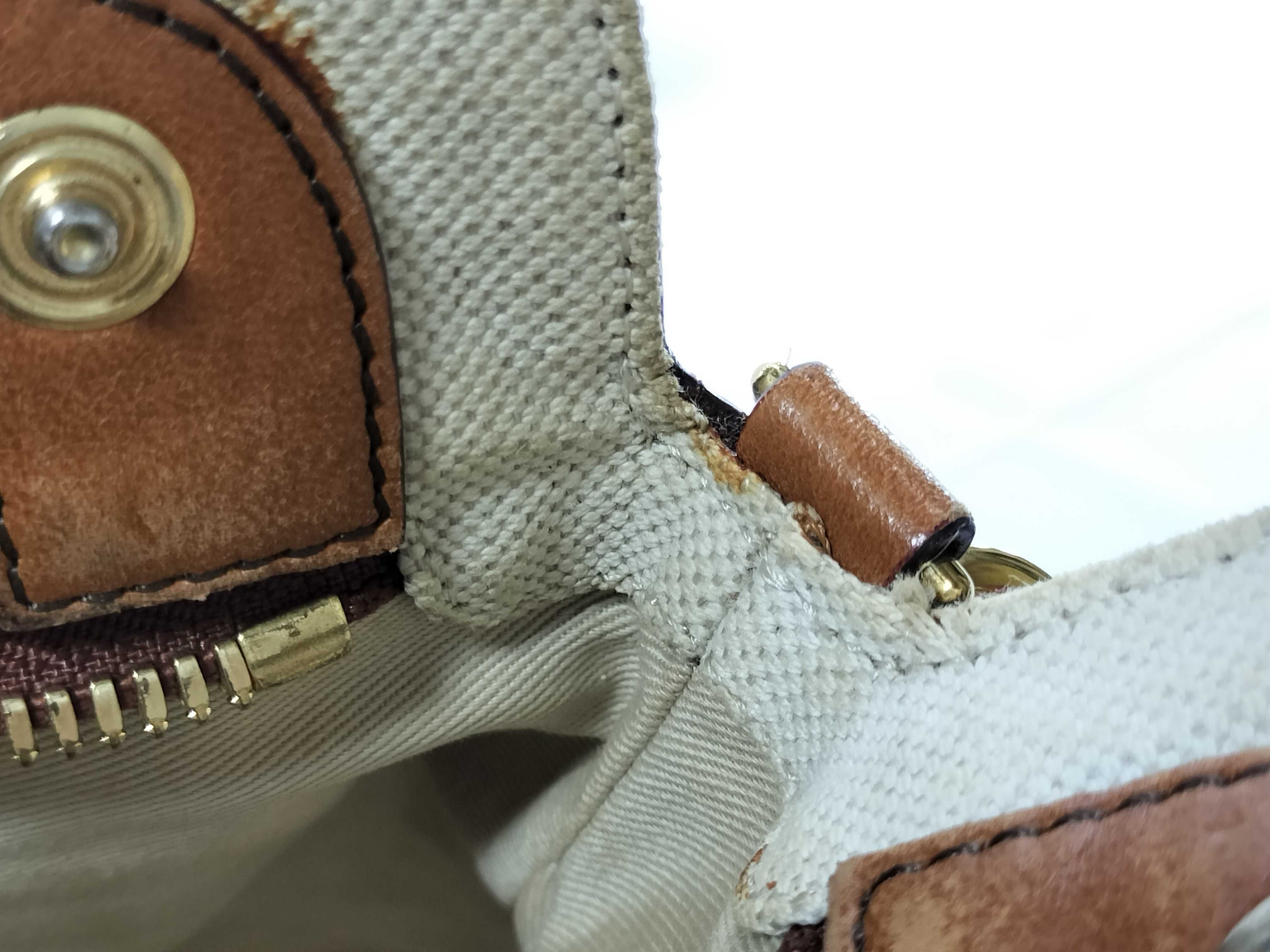 leather 2-way brown shoulder bag — view 12