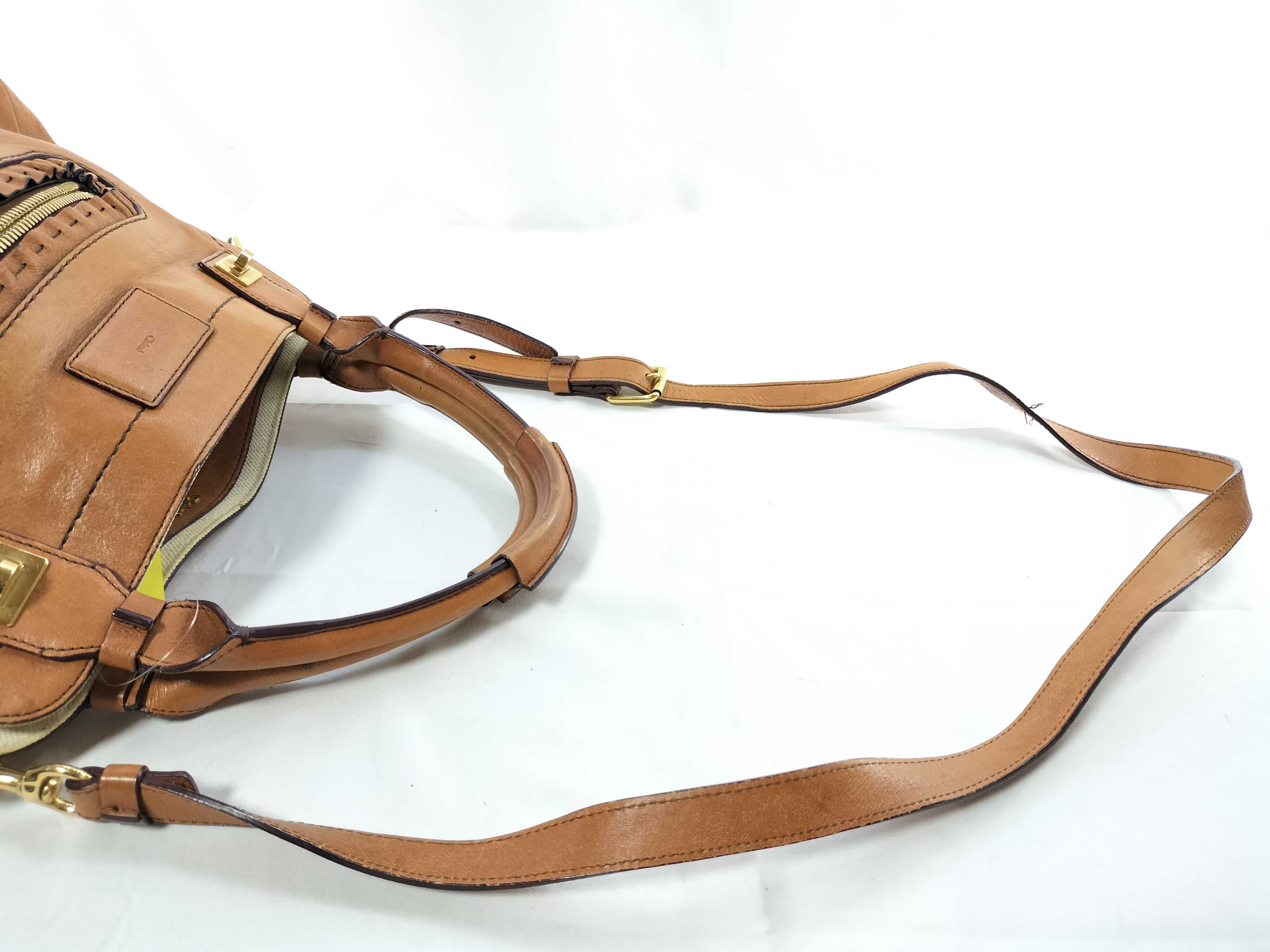 leather 2-way brown shoulder bag — view 5
