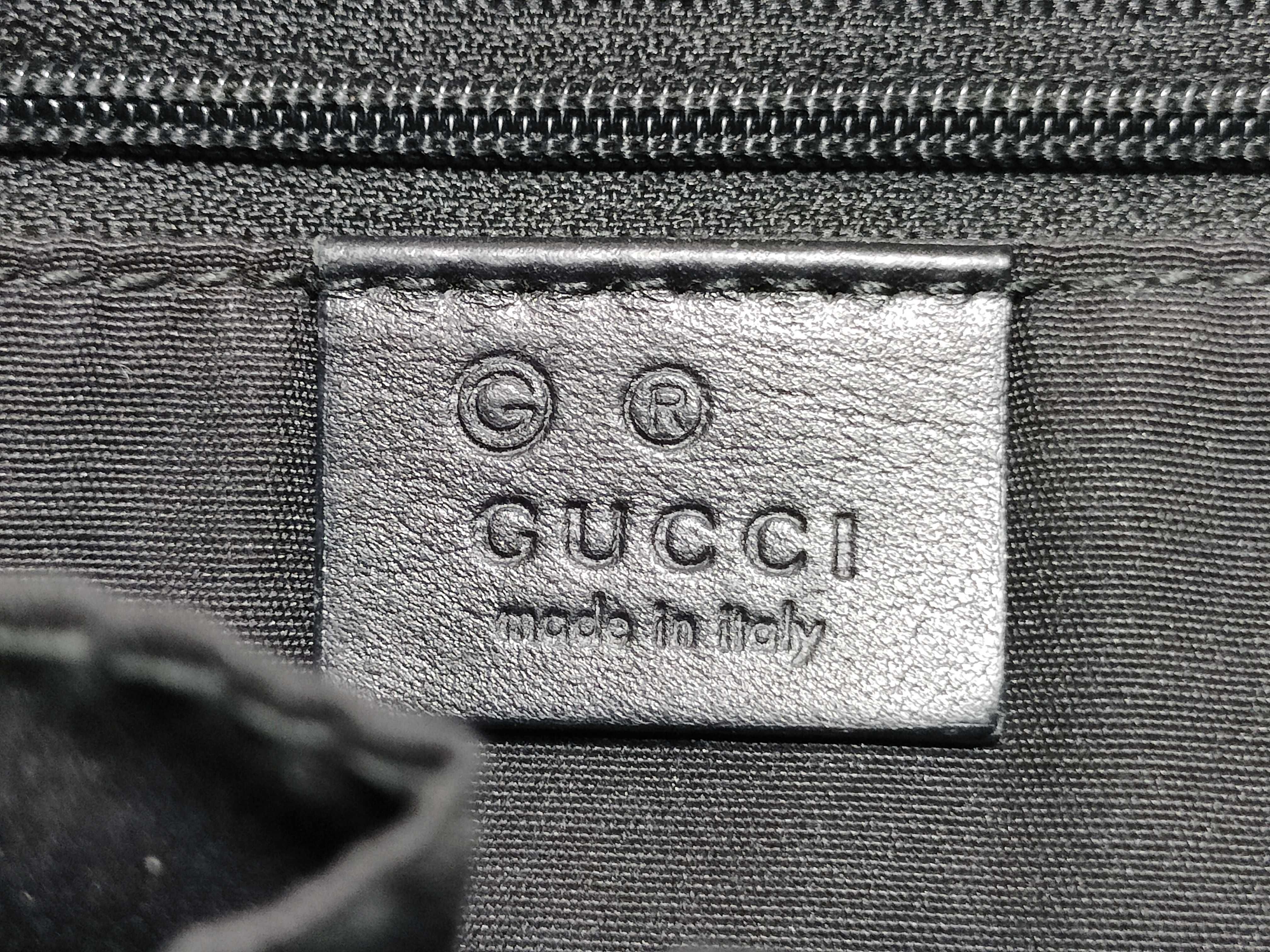 Guccissima Suede Shoulder Bag, Black — view 12