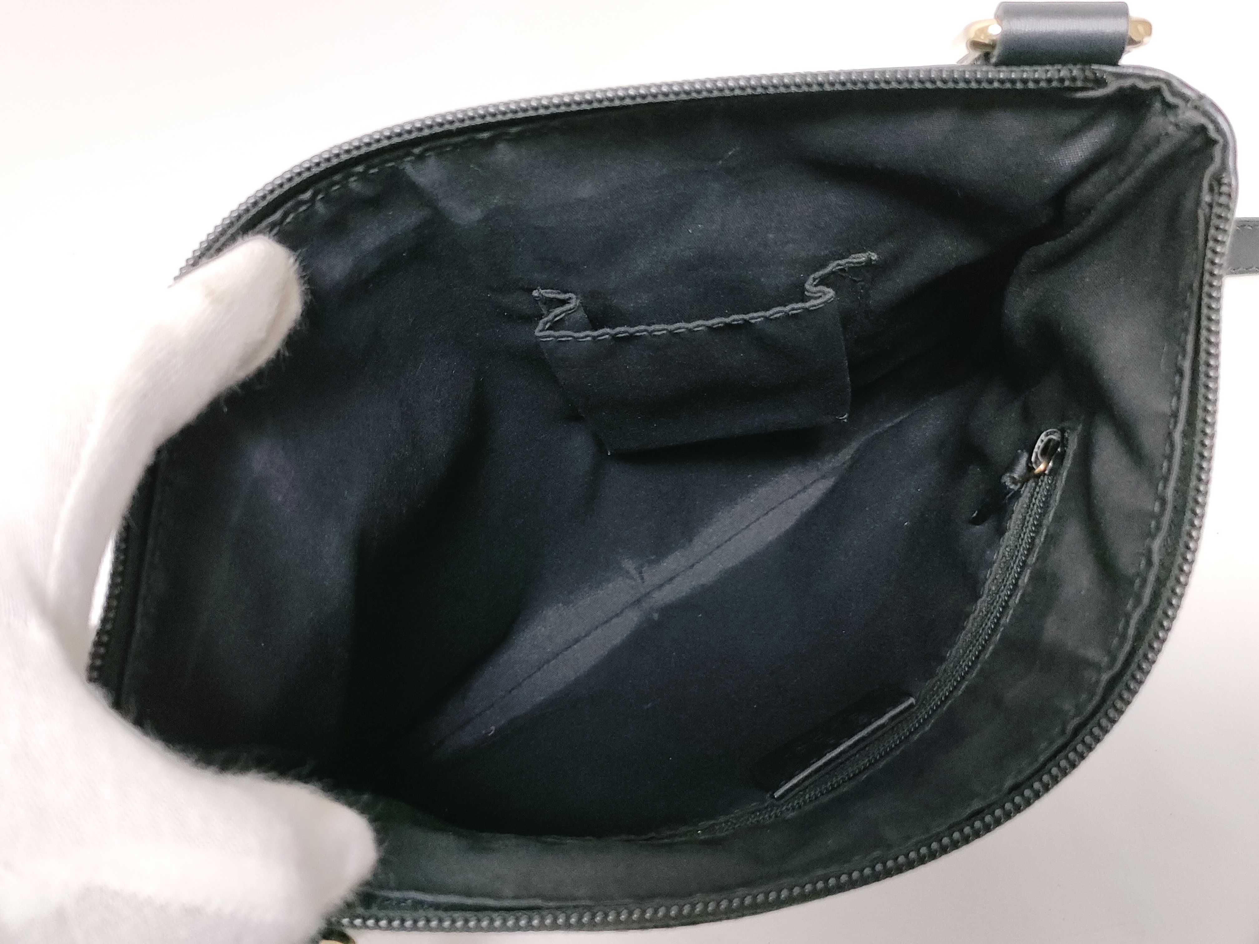 Guccissima Suede Shoulder Bag, Black — view 10