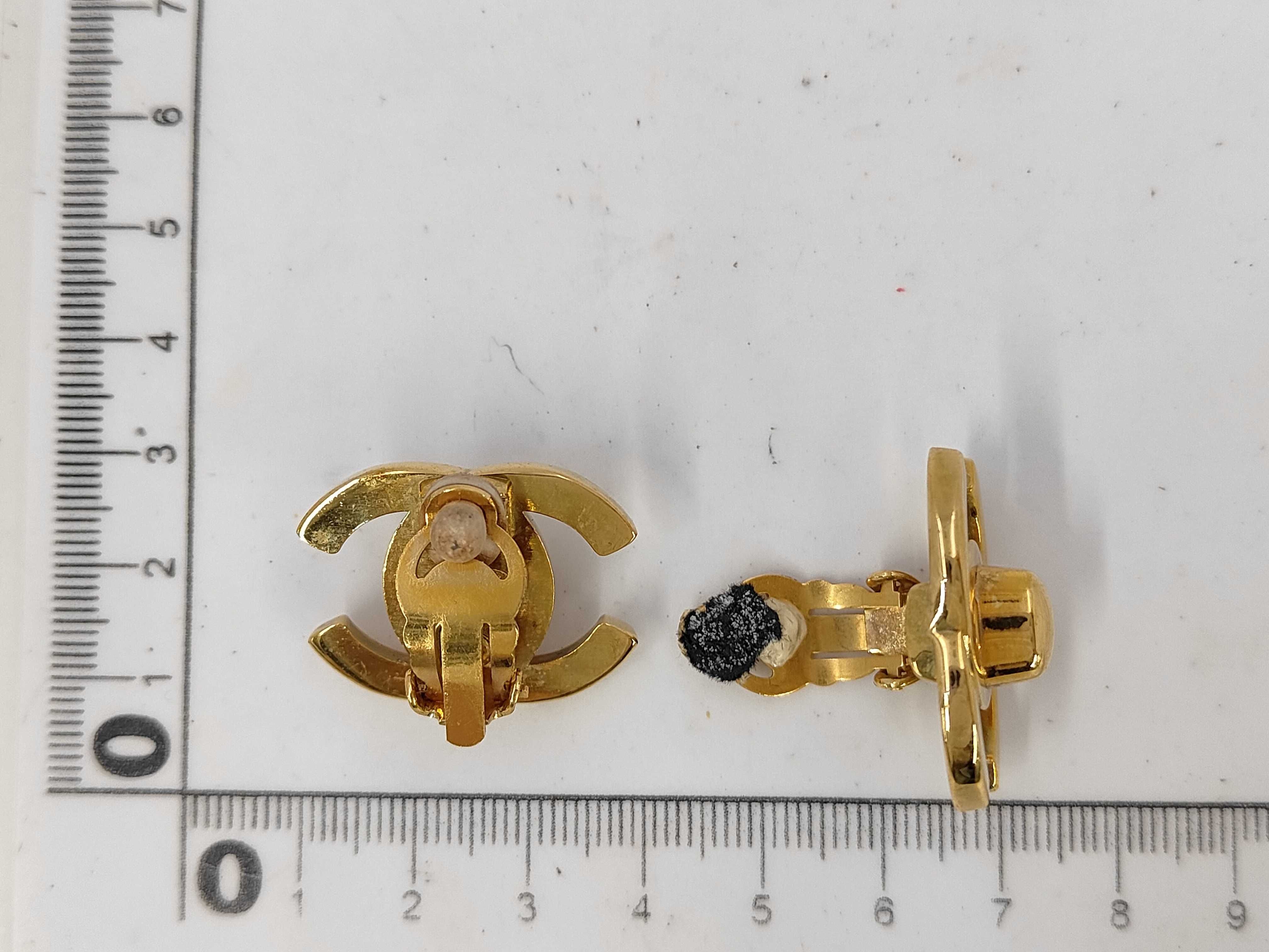 Coco Mark Turnlock Earrings, Gold Earrings — view 5