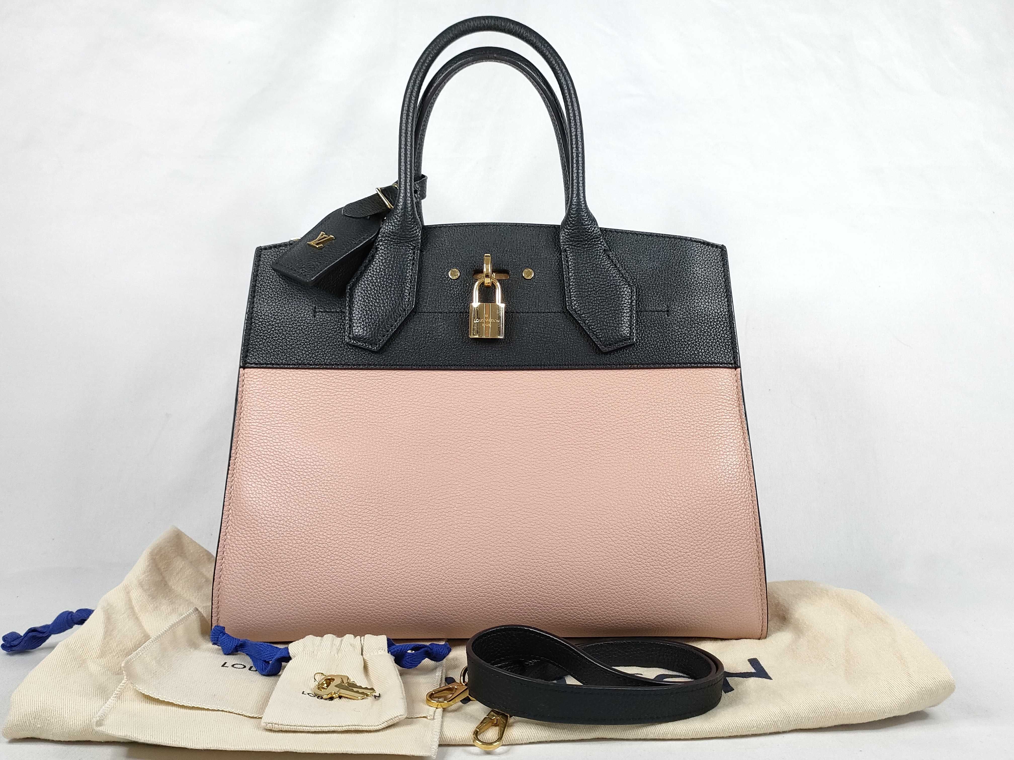 LV Logo City Steamer MM M53019 DU5116 Handbag