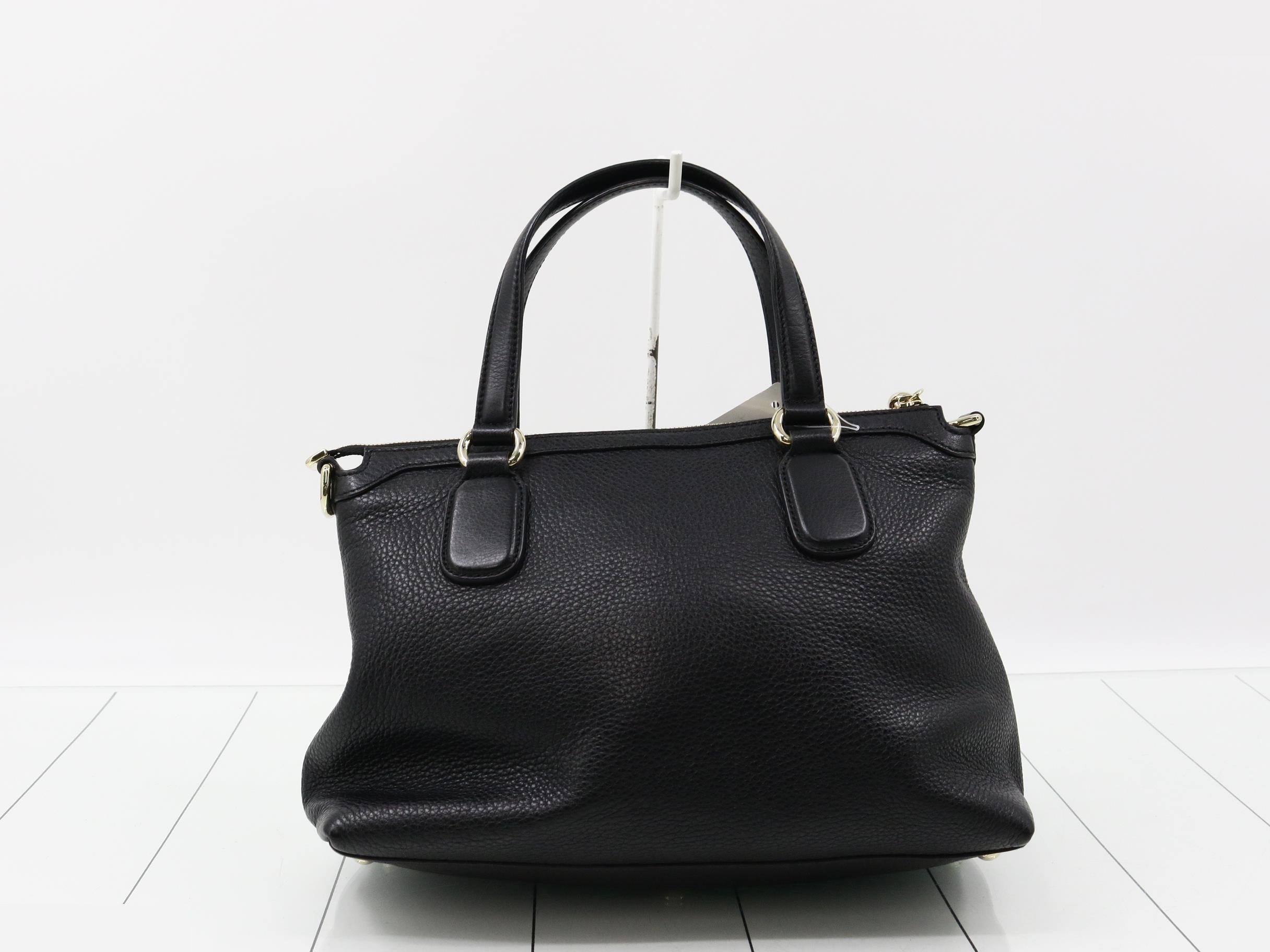 Soho handbag, leather, black — view 2