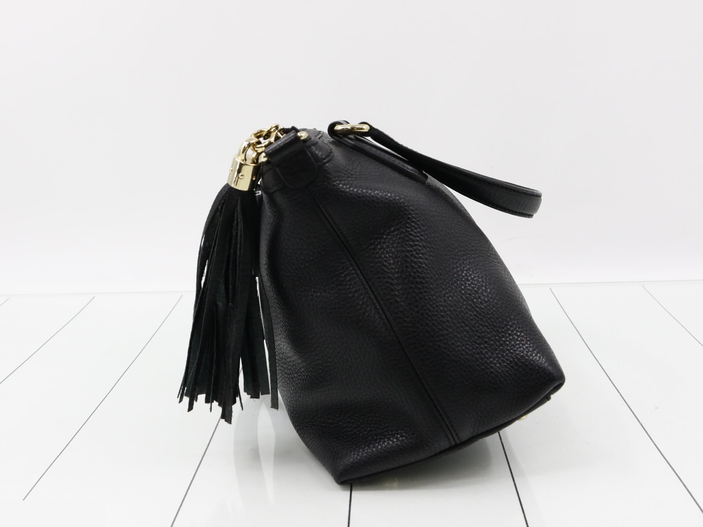 Soho handbag, leather, black — view 4