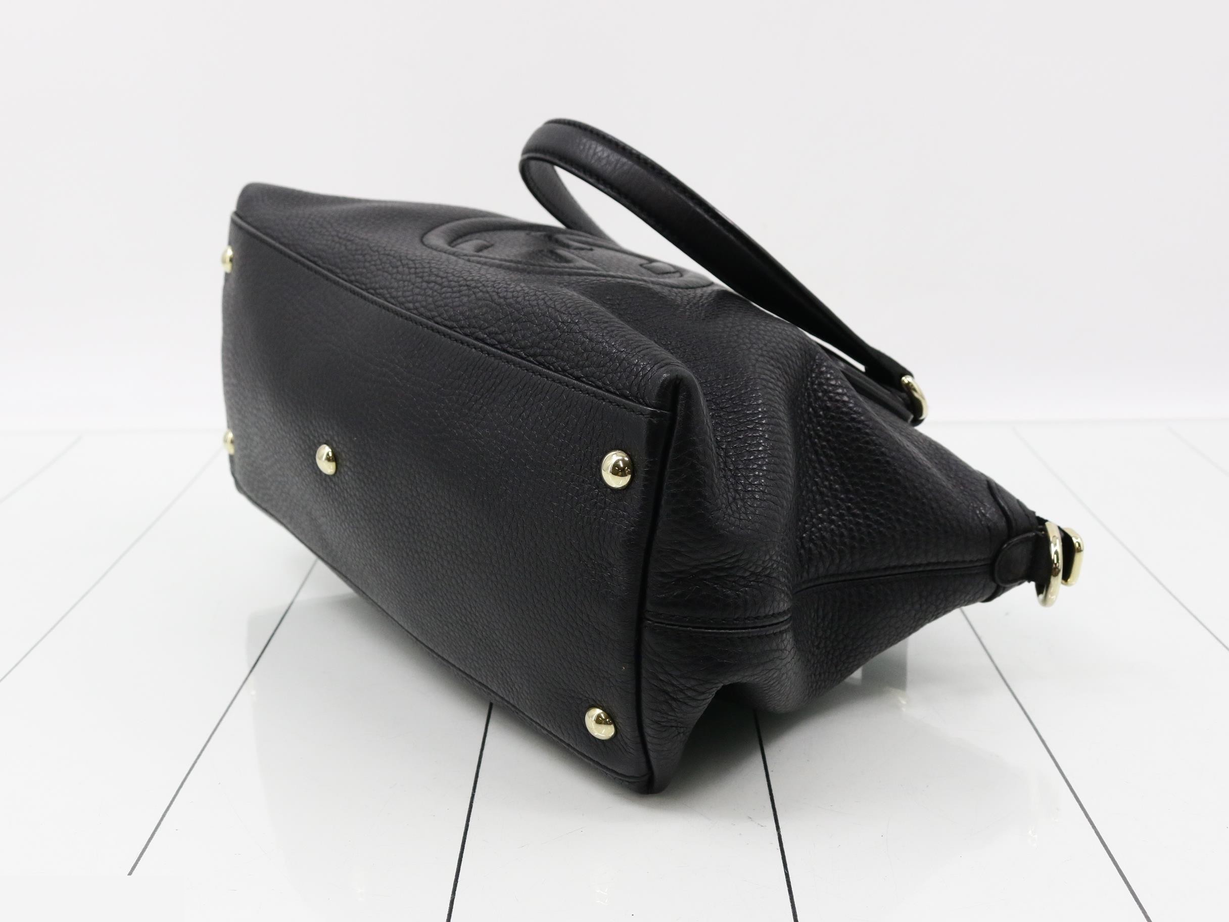 Soho handbag, leather, black — view 6