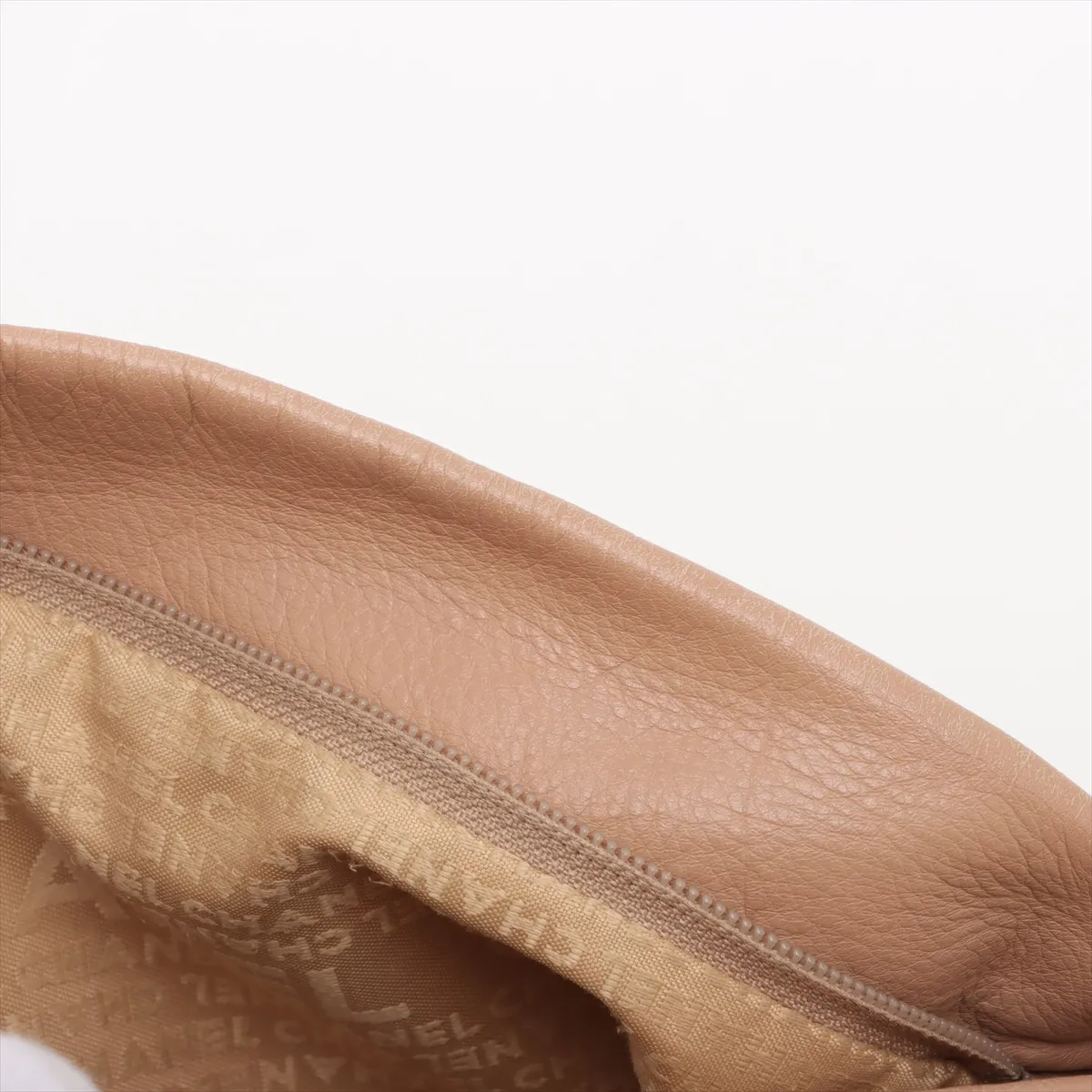 Cocomark Leather Shoulder Bag Beige Gold Hardware 8337806 No. 8 — view 11