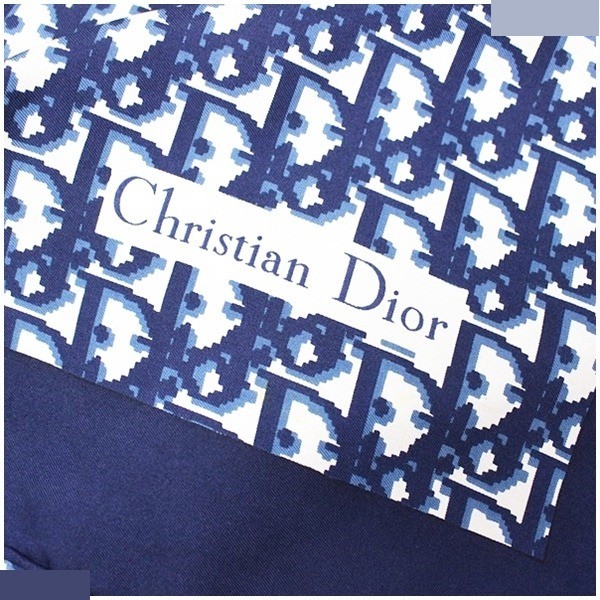 Scarf, Trotter pattern, navy — view 4