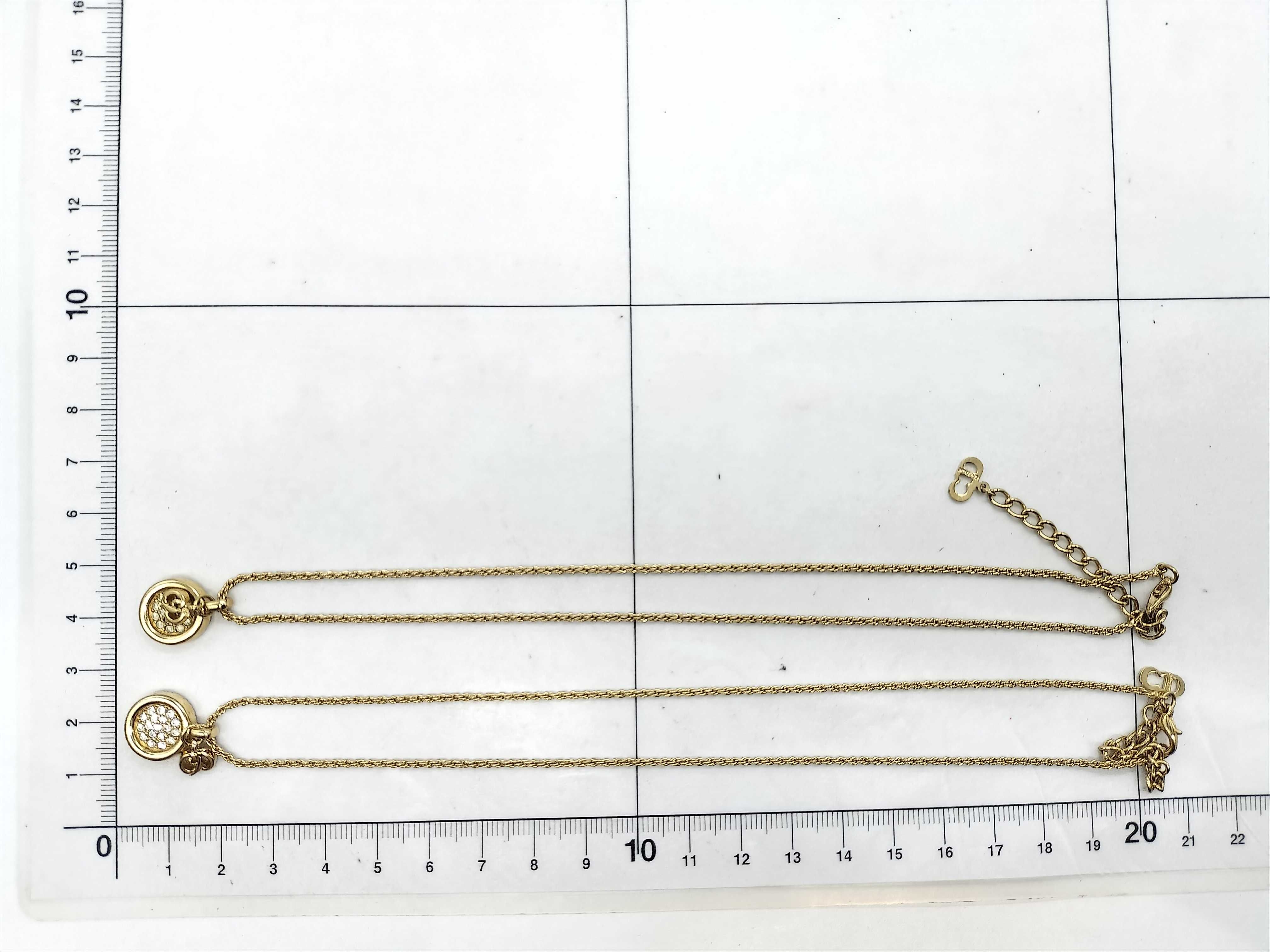 Rhinestone Circle Necklace — view 11