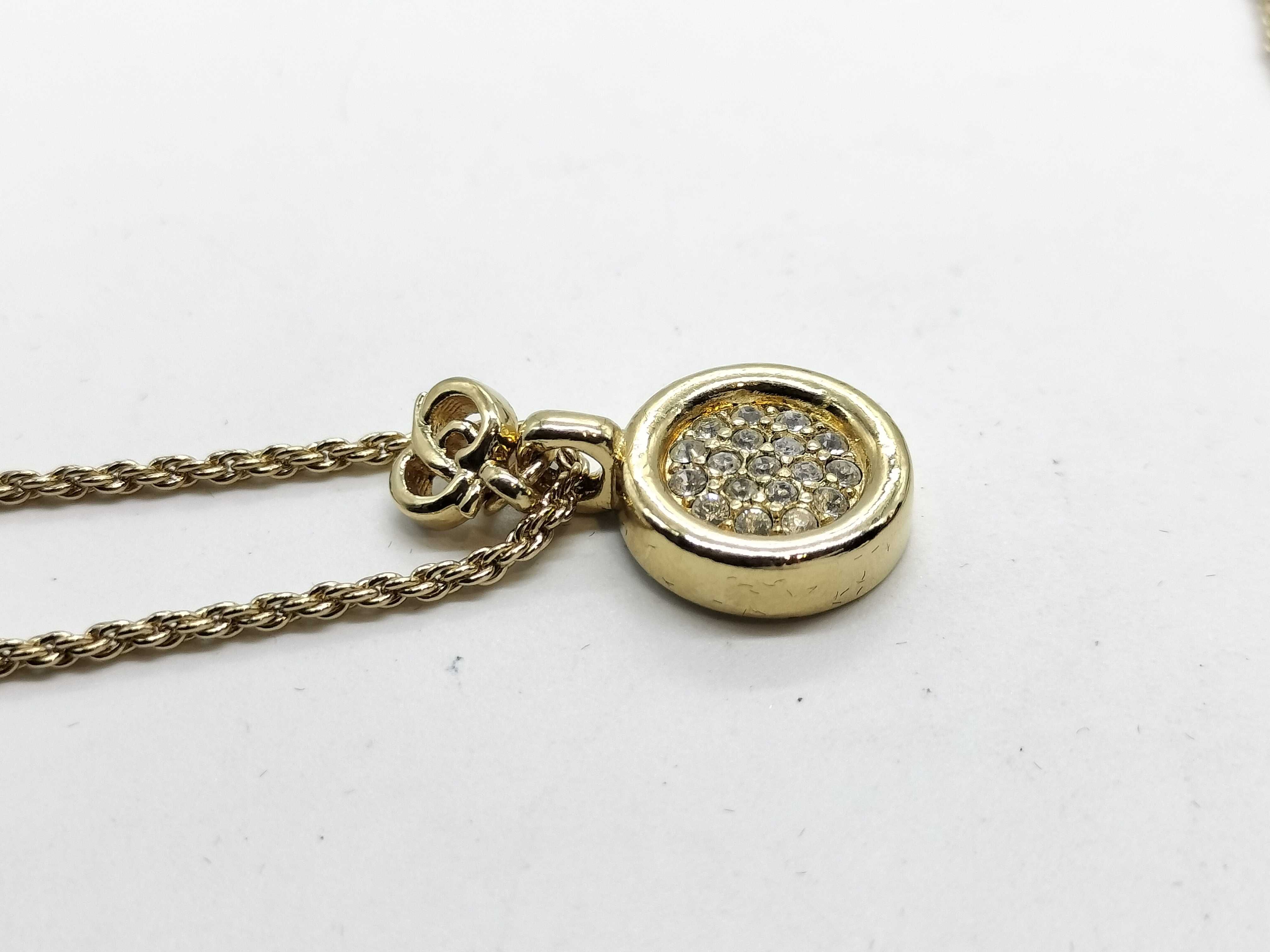 Rhinestone Circle Necklace — view 6